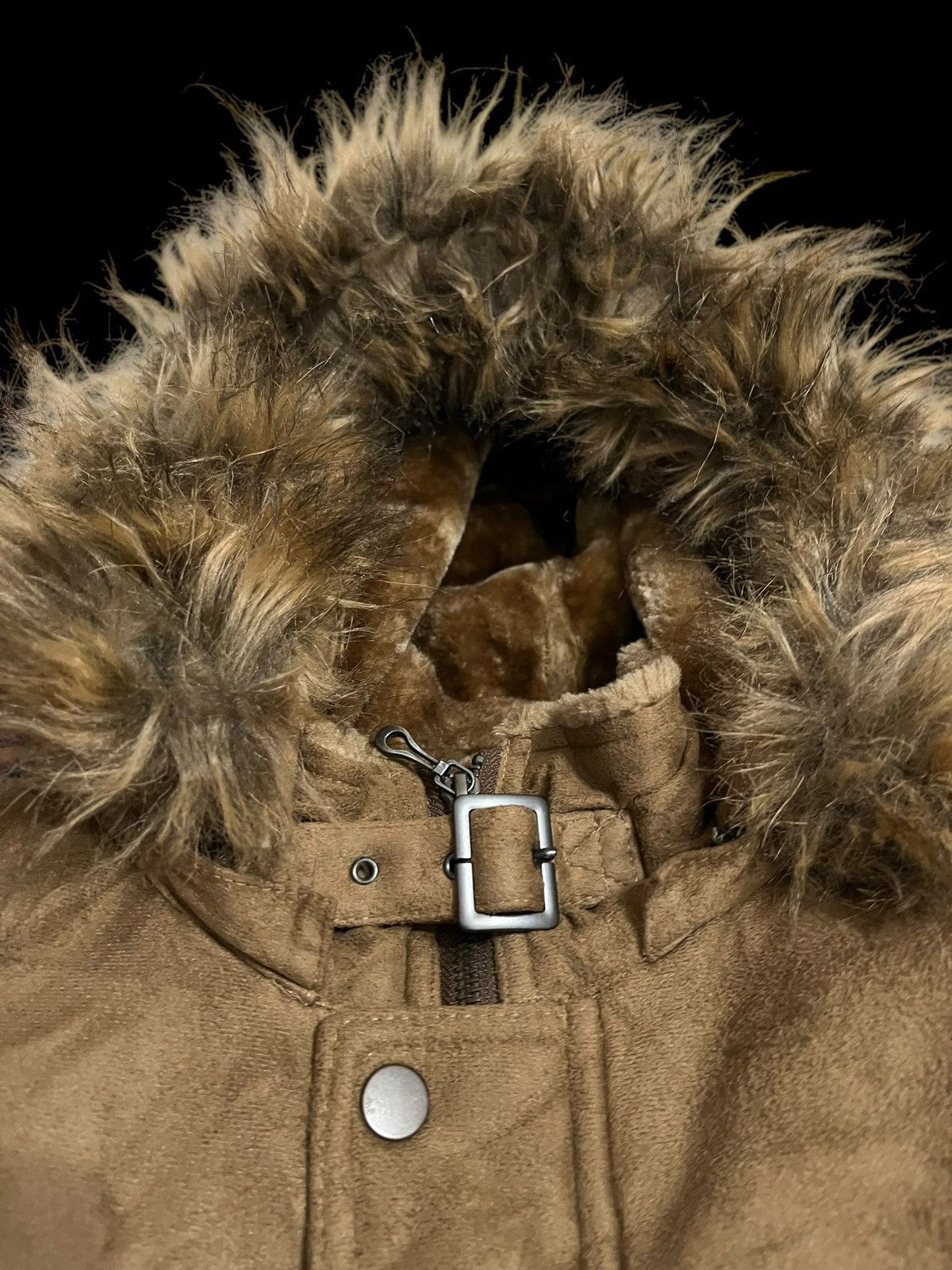 Hysteric Glamour × Japanese Brand Taka Q Brown Fur Hooded Jacket Size US L / EU 52-54 / 3 - 6 Thumbnail