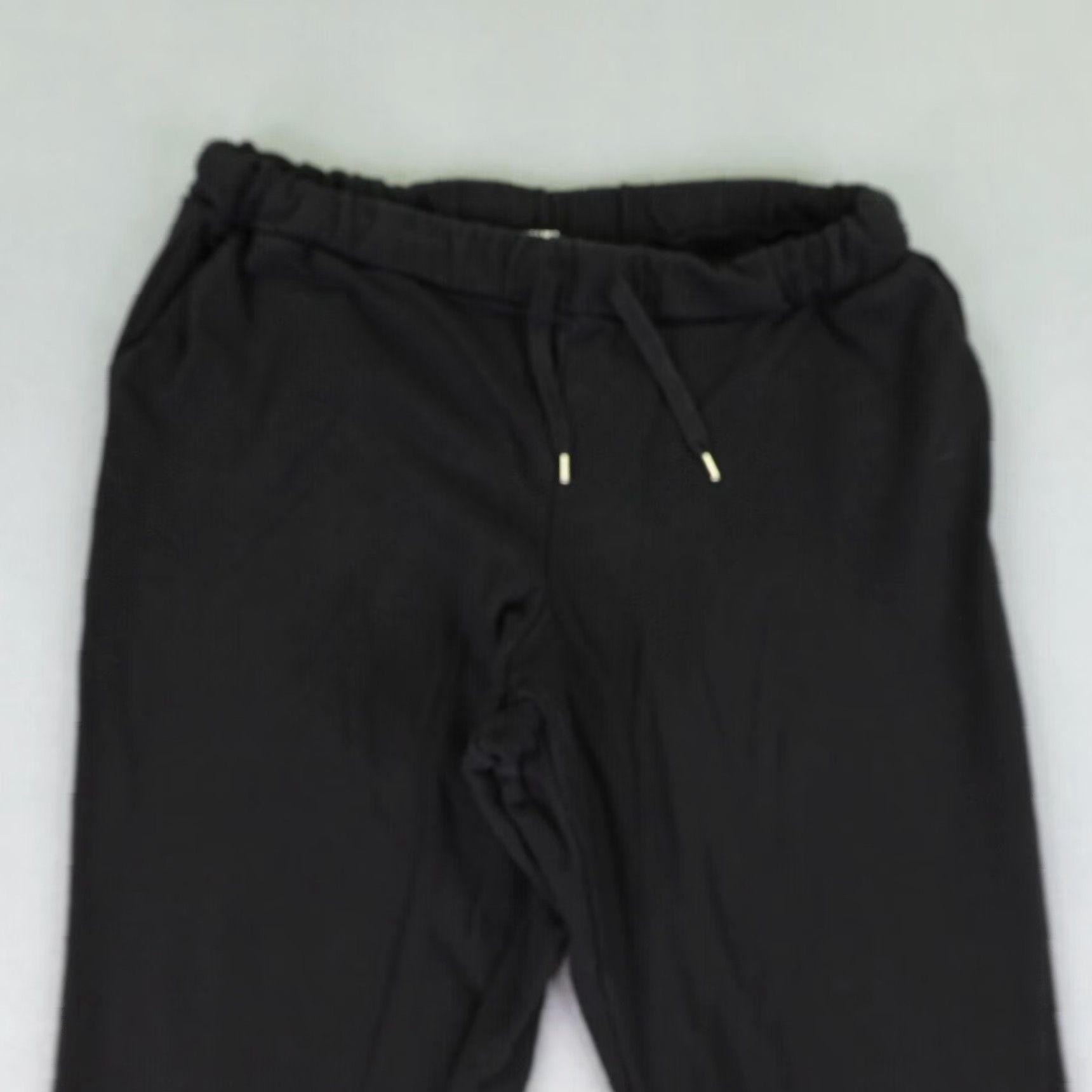 Juicy Couture VINTAGE Juicy Couture Pants Women's 2X Black Jogger Sweatpants Tapered Drawstring Pockets Knit Cotton Logo 90s Mens/Womens Size 37" - 2 Thumbnail