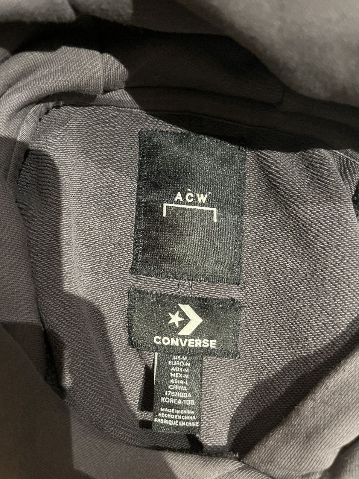 Converse Converse x A-COLD-WALL Hoodie Hooded Sweatshirt Gray Men's Size US M / EU 48-50 / 2 - 5 Thumbnail