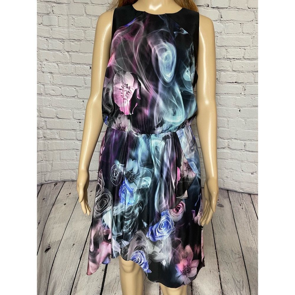 Amanda Uprichard New Amanda Uprichard Silk Floral Watercolor Sleeveless Dres Size L / US 10 / IT 46 - 9 Thumbnail