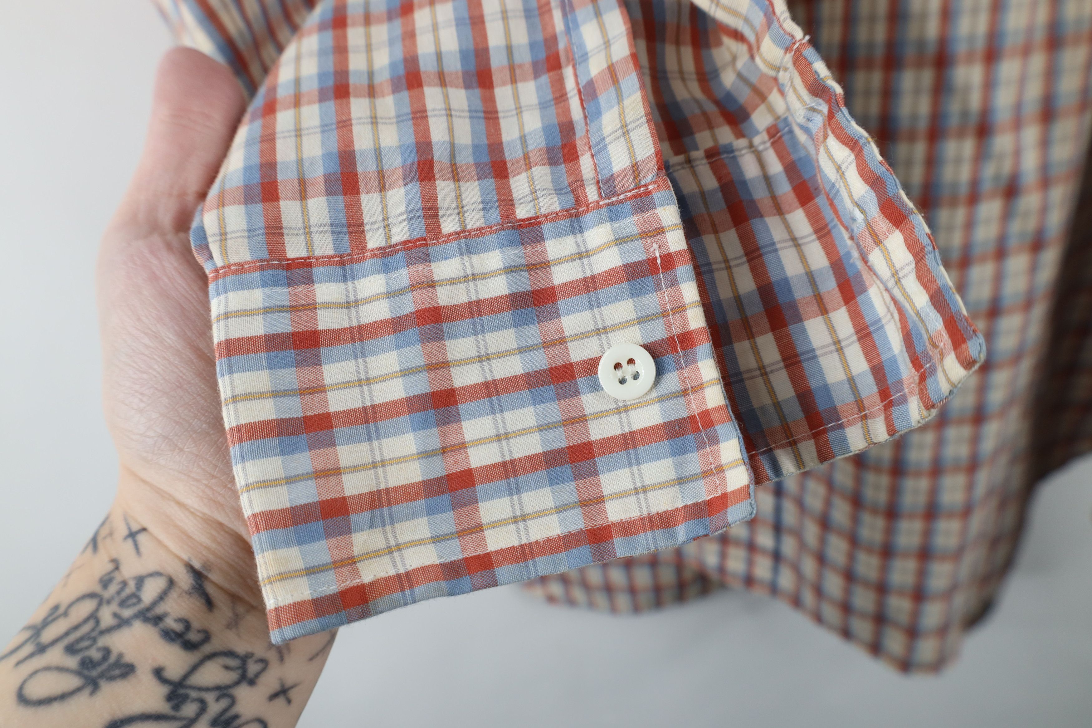 Wrangler Vintage 70s 80s Wrangler Western Collared Button Shirt Plaid Size US L / EU 52-54 / 3 - 7 Thumbnail