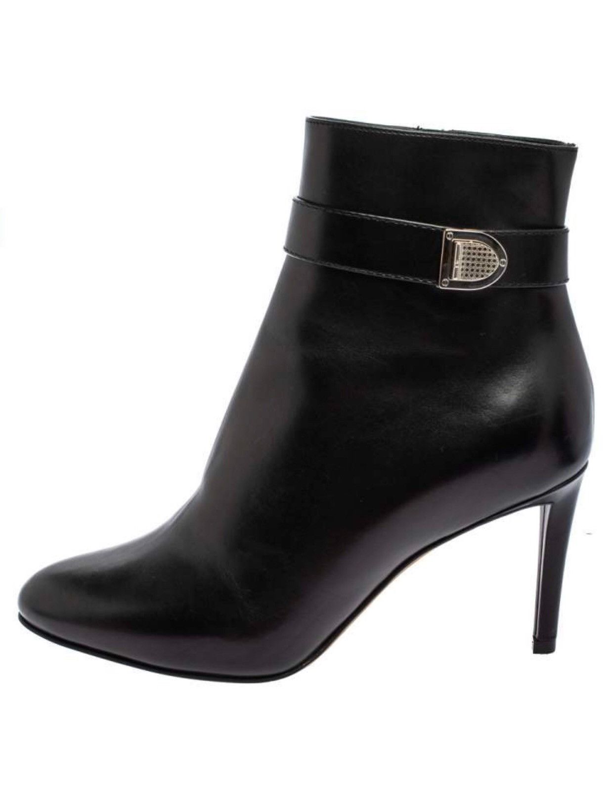 Dior DIOR Black Leather Zip Ankle Boots EU 38 Size US 8 / IT 38 - 1 Thumbnail