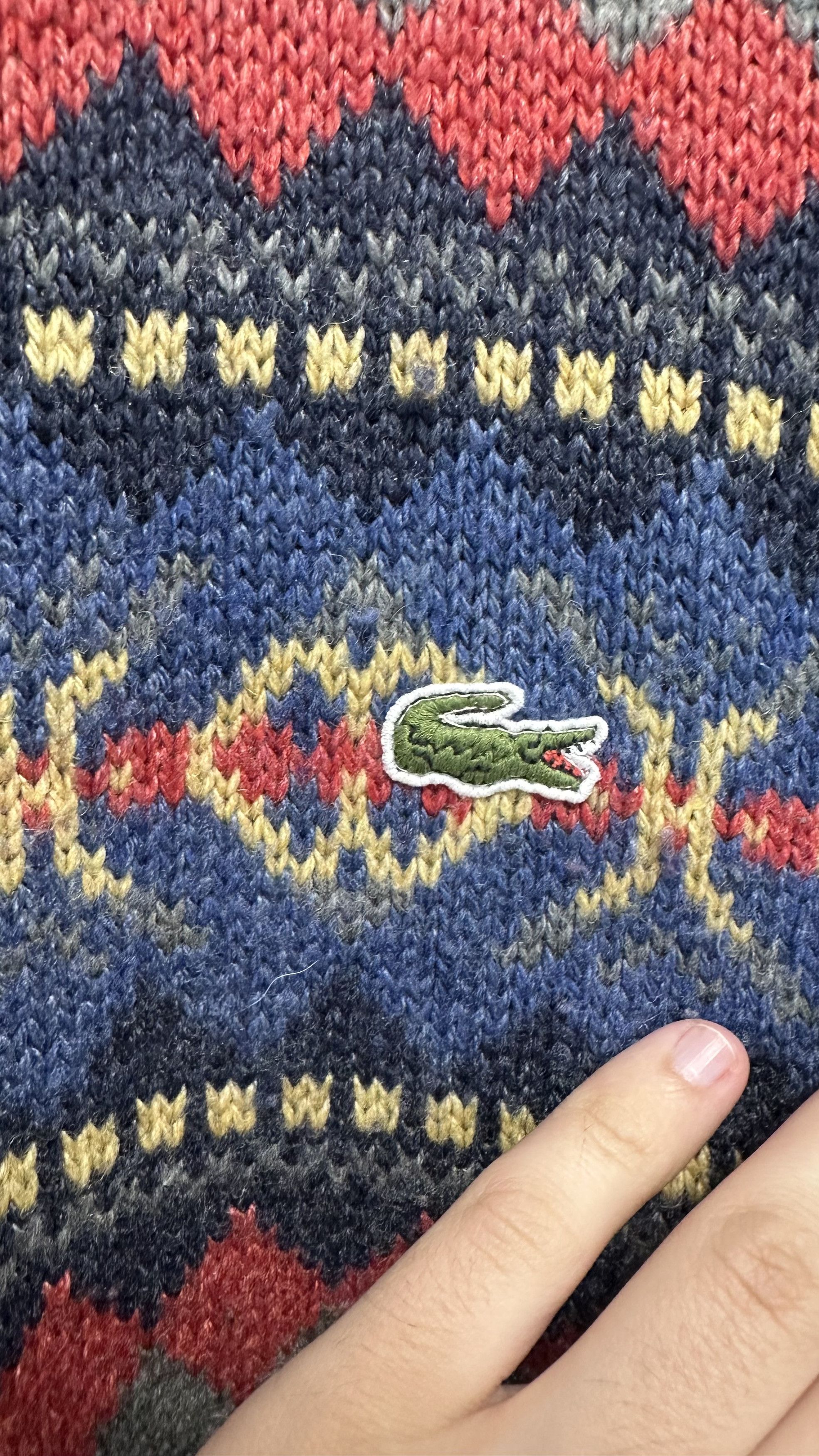 Lacoste × Vintage Lacoste Chemise vintage knitsweater Size US M / EU 48-50 / 2 - 7 Thumbnail