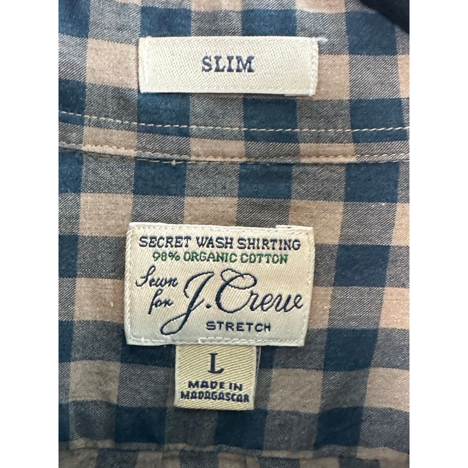 J.Crew J.Crew check print long sleeves casual shirt size Large Size US L / EU 52-54 / 3 - 3 Thumbnail