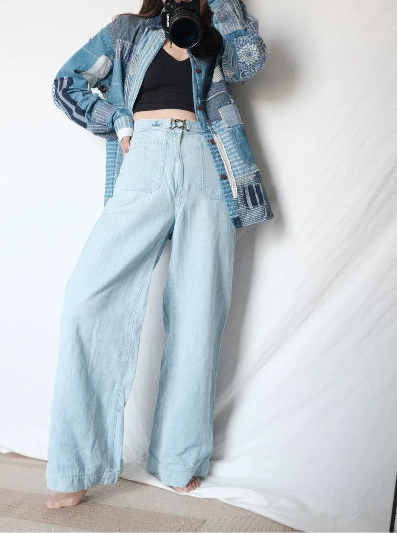 Junya Watanabe Junya Watanabe CDG 2015ss Denim Patchwork Shirt Size US XS / EU 42 / 0 - 2 Thumbnail