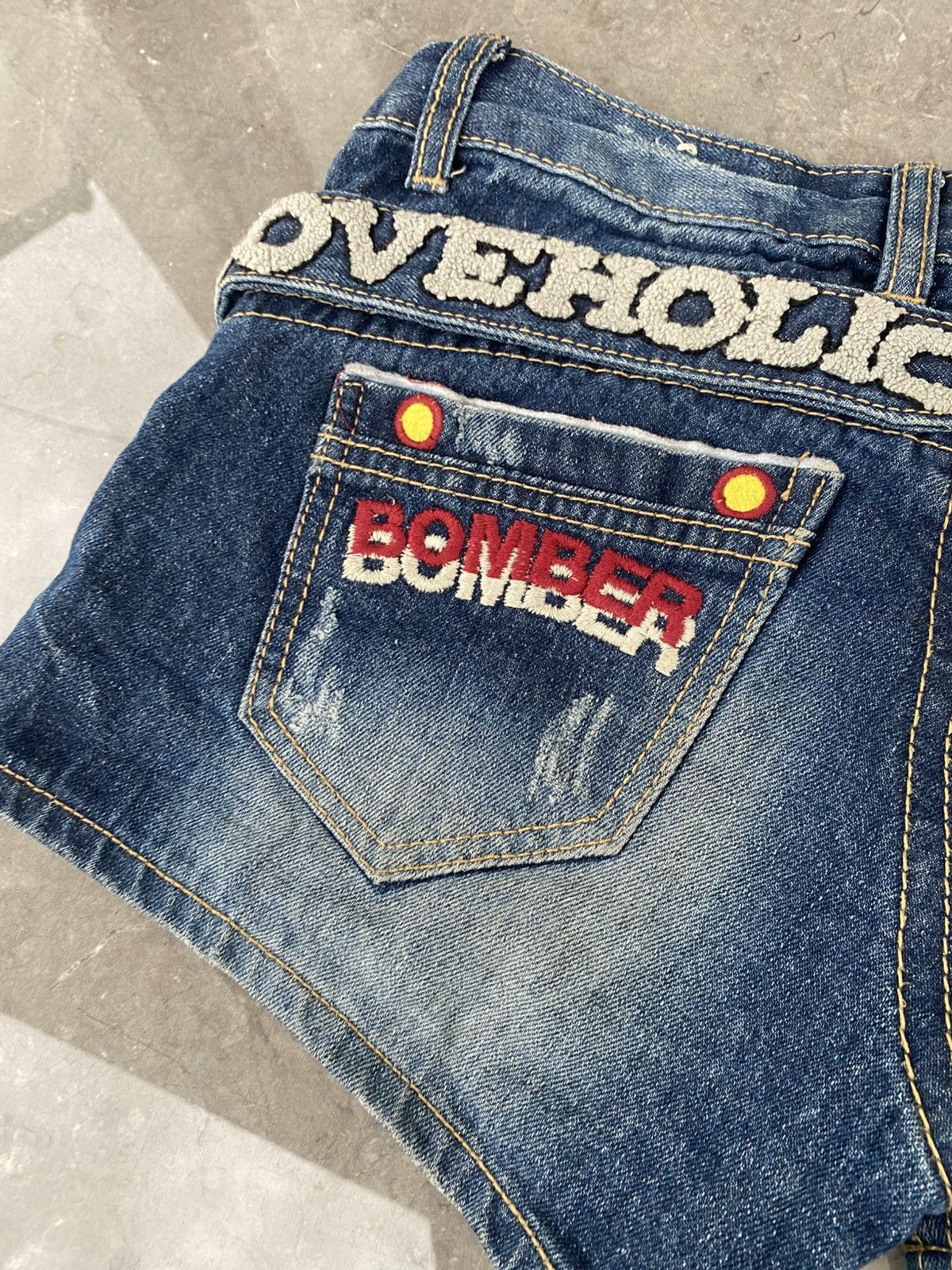 If Six Was Nine × Japanese Brand × Le Grande Bleu (L.G.B.) Japanese Hamp Patch Short Denim Kmrii Goa Size 28" / US 6 / IT 42 - 2 Thumbnail