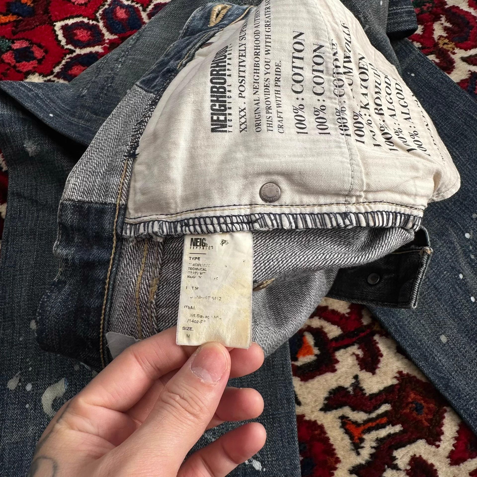 Neighborhood neighborhood 08ex splatter mid M jeans Size US 33 - 9 Thumbnail
