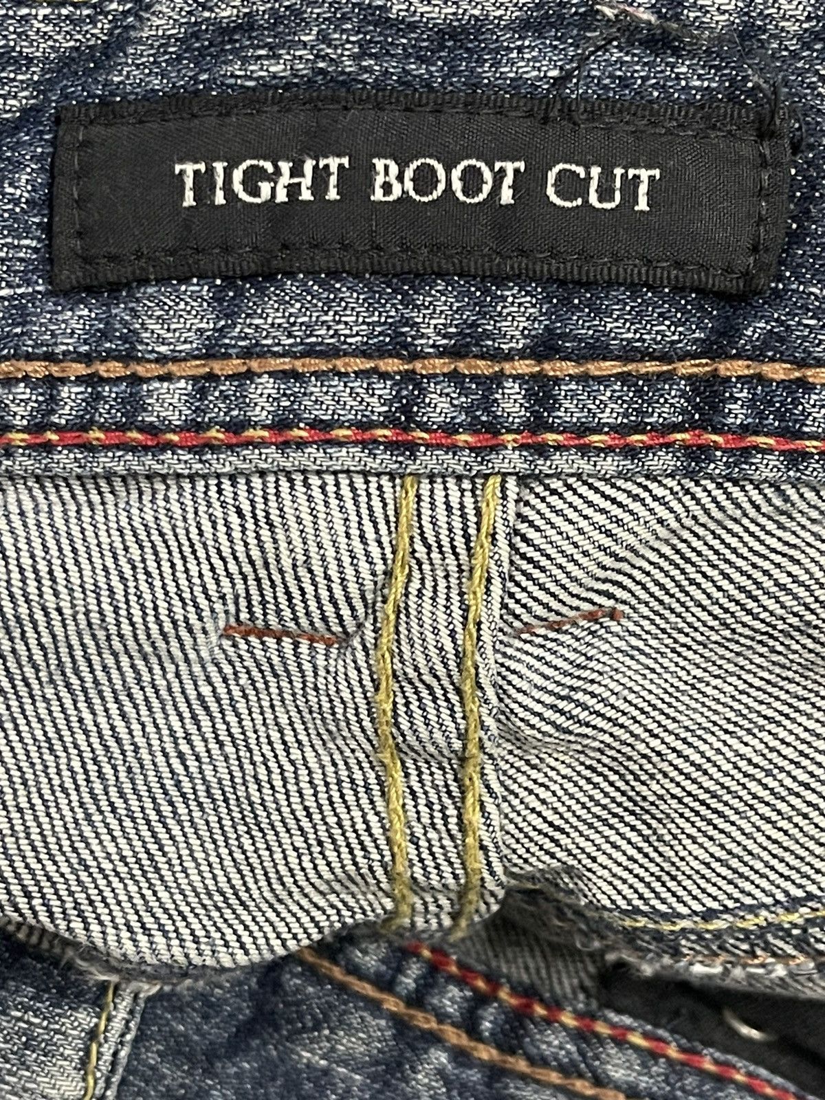 KMRii Vintage Japanese Brand Blue Wash Tight Bootscut Jeans Size US 32 / EU 48 - 8 Thumbnail