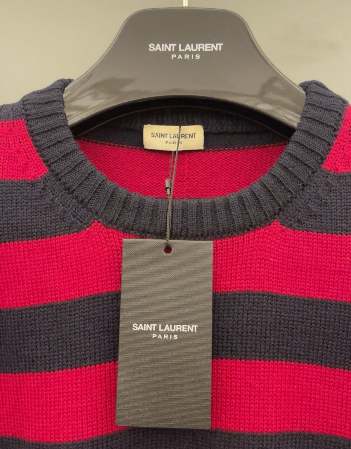 Saint Laurent Paris Saint laurent paris stripe sweater Size US S / EU 44-46 / 1 - 2 Thumbnail