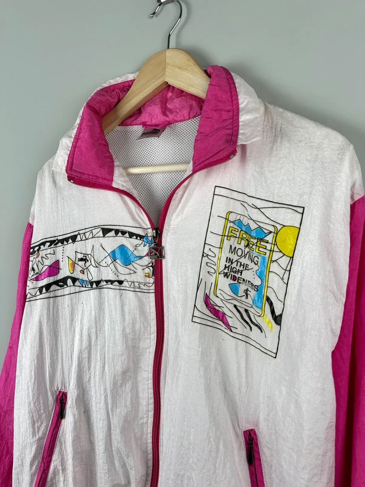 Puma Vintage 90s Puma Lightweight Jacket Retro Windbreaker Size US M / EU 48-50 / 2 - 3 Thumbnail