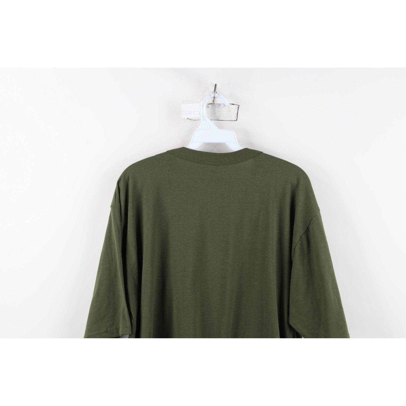 Cabelas Vintage 90s Cabelas Distressed Blank Knit T-Shirt Size US L / EU 52-54 / 3 - 11 Thumbnail