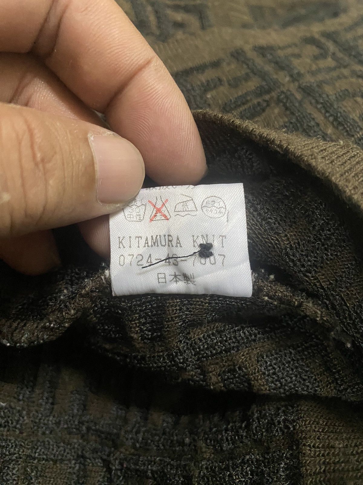 Japanese Brand × Vintage Kitamura Knit Inspired by Fendi Monogram Size US S / EU 44-46 / 1 - 8 Thumbnail
