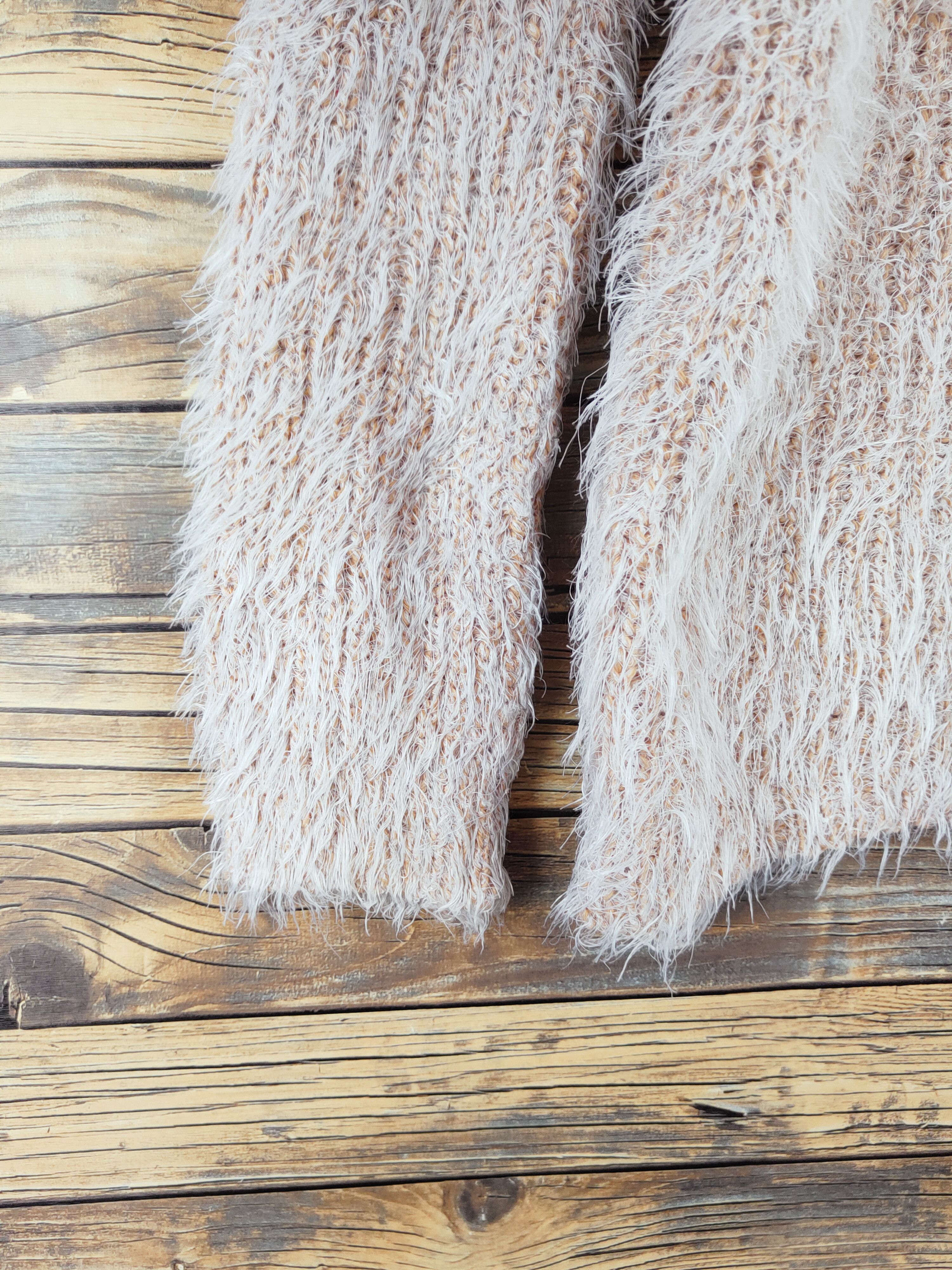 Japanese Brand × Vintage Japanese Brand Mustard Shag Shaggy Fur Mohair Knitwear #W976 Size M / US 6-8 / IT 42-44 - 4 Thumbnail