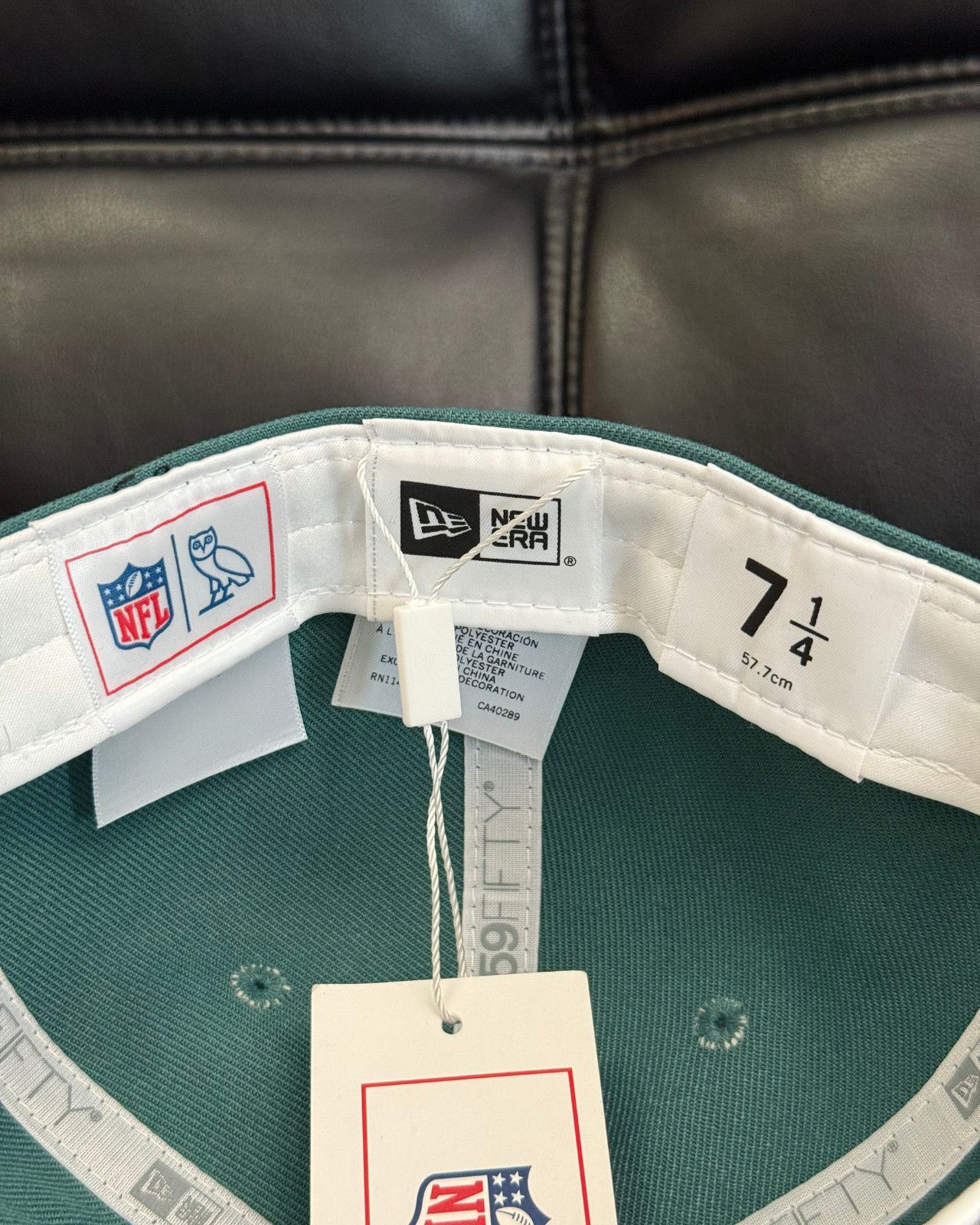 New Era 7 1/4 - OVO x New Era x NFL Philadelphia Eagles Fitted Hat Size ONE SIZE - 11 Thumbnail