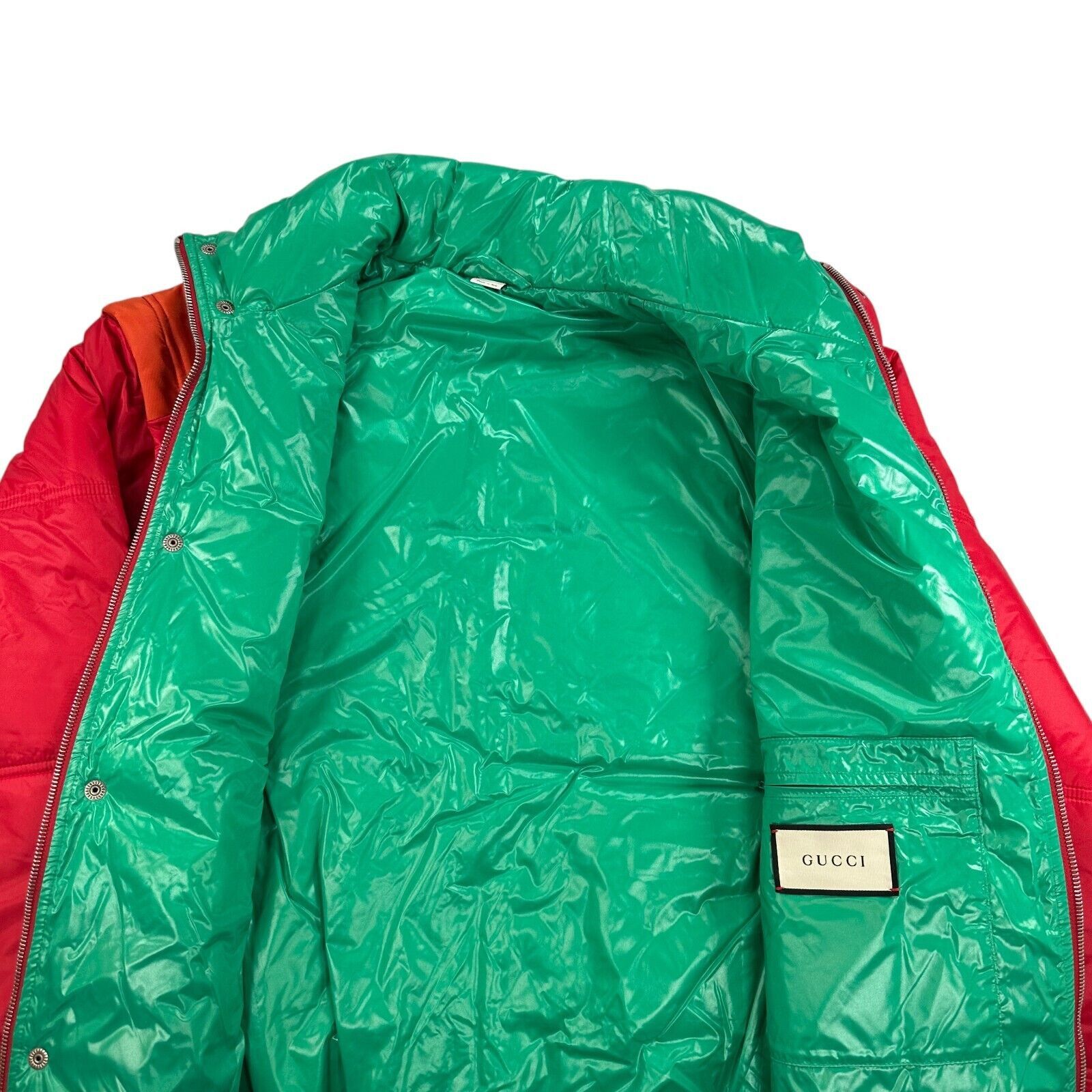 Gucci Gucci Size S Puffer Jacket Red Worldwide Removable Sleeve Size US S / EU 44-46 / 1 - 8 Thumbnail