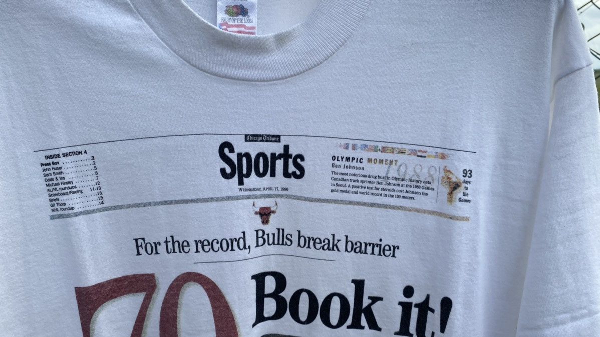 NBA Michael Jordan Chicago Bulls NBA 70 wins Record Article Tee Size US L / EU 52-54 / 3 - 2 Thumbnail