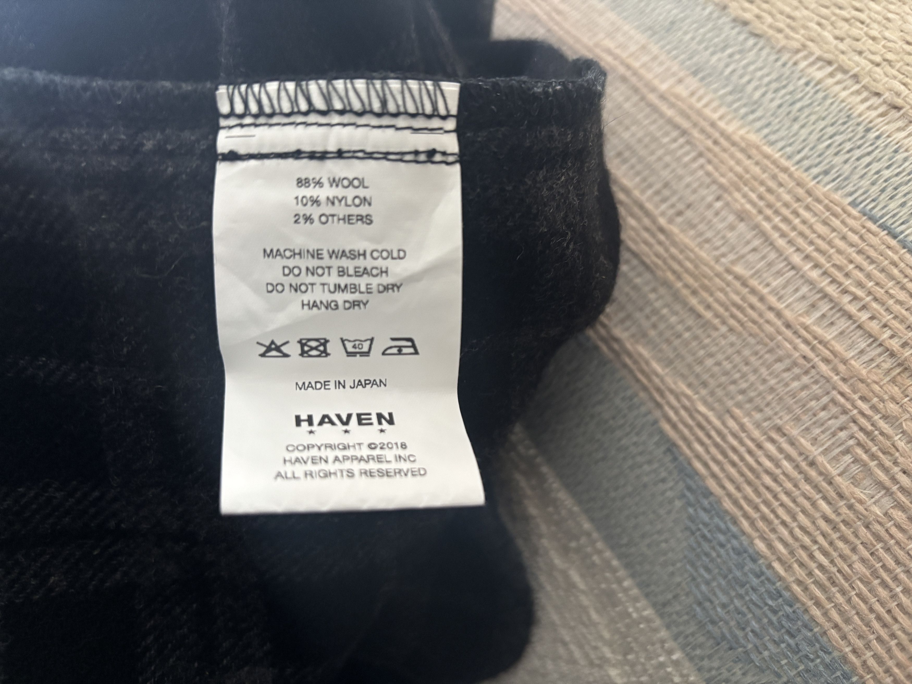 Haven $435 Black Grey Plaid Wool Overshirt/ Shirt Jacket Japan Size US M / EU 48-50 / 2 - 11 Thumbnail