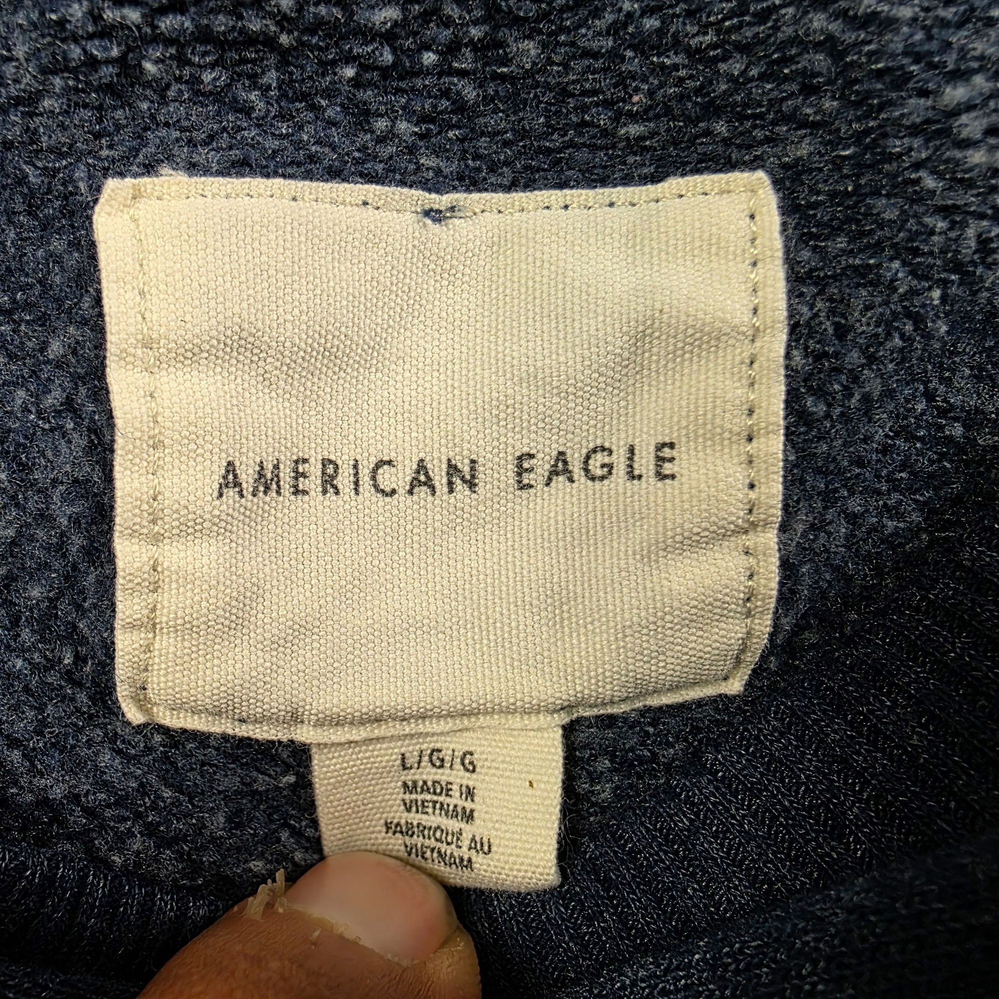 American Eagle Outfitters American Eagle Womens Large Blue Sweatshirt Eagle NYC Graphi Size L / US 10 / IT 46 - 3 Thumbnail
