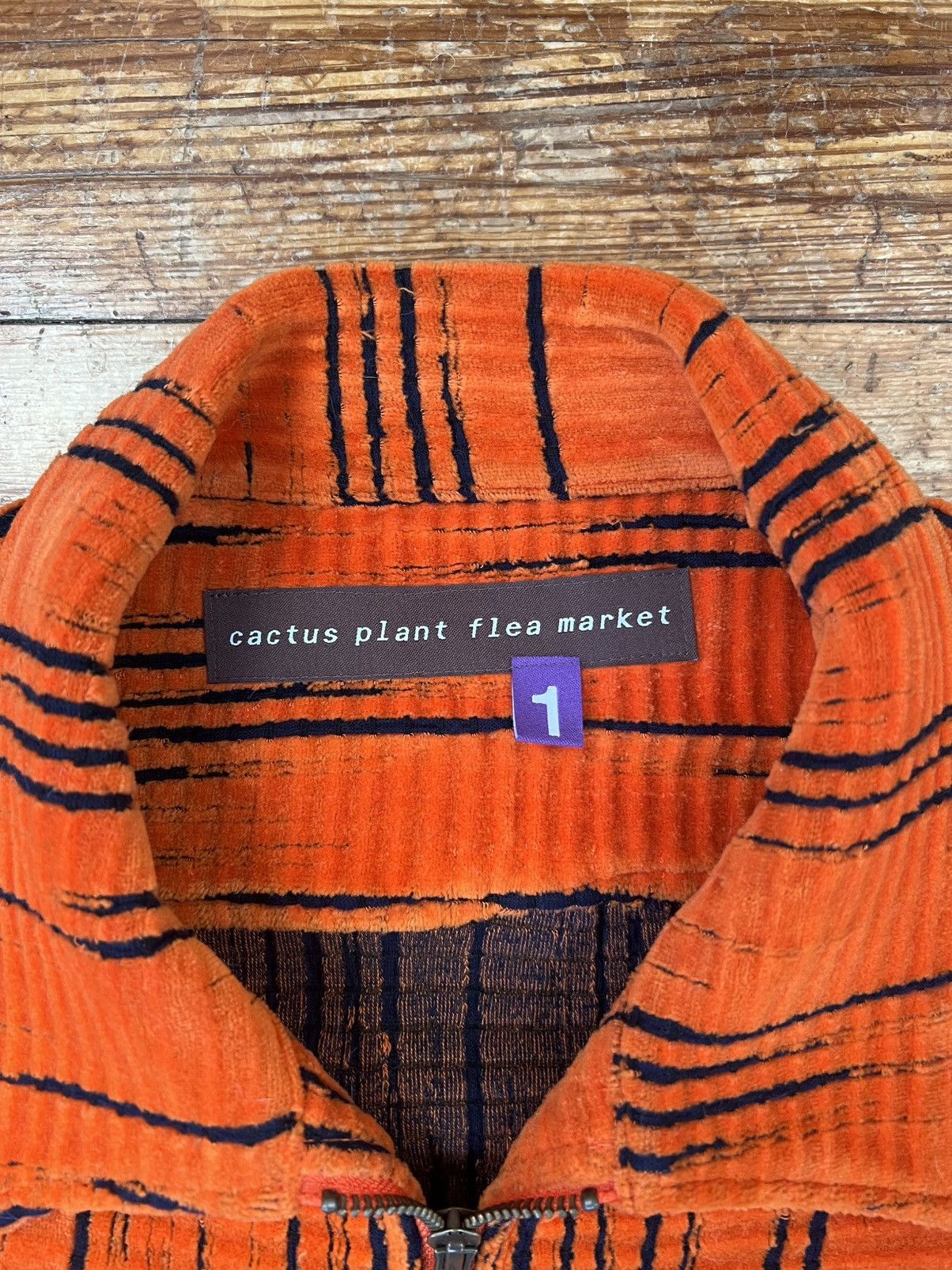 Cactus Plant Flea Market × Human Made CPFM orange crush double vision zip shirt Size US S / EU 44-46 / 1 - 2 Thumbnail