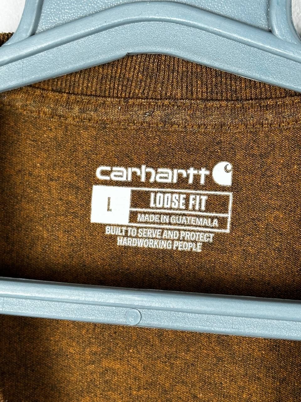 Carhartt Carhartt Logo Vintage Brown Pocket T Shirt Size L Size US L / EU 52-54 / 3 - 5 Thumbnail