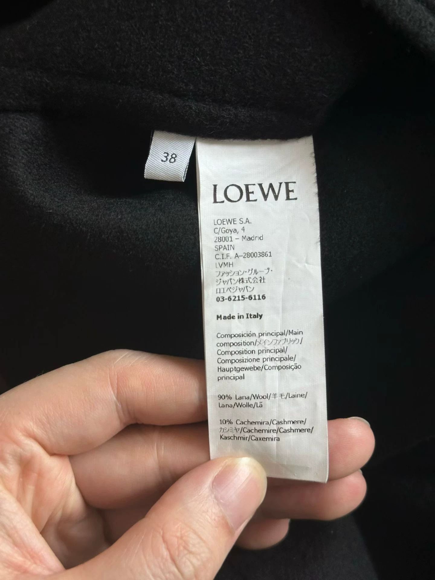 Loewe LOEWE Wool Logo Jacket 38 New Size S / US 4 / IT 40 - 4 Thumbnail
