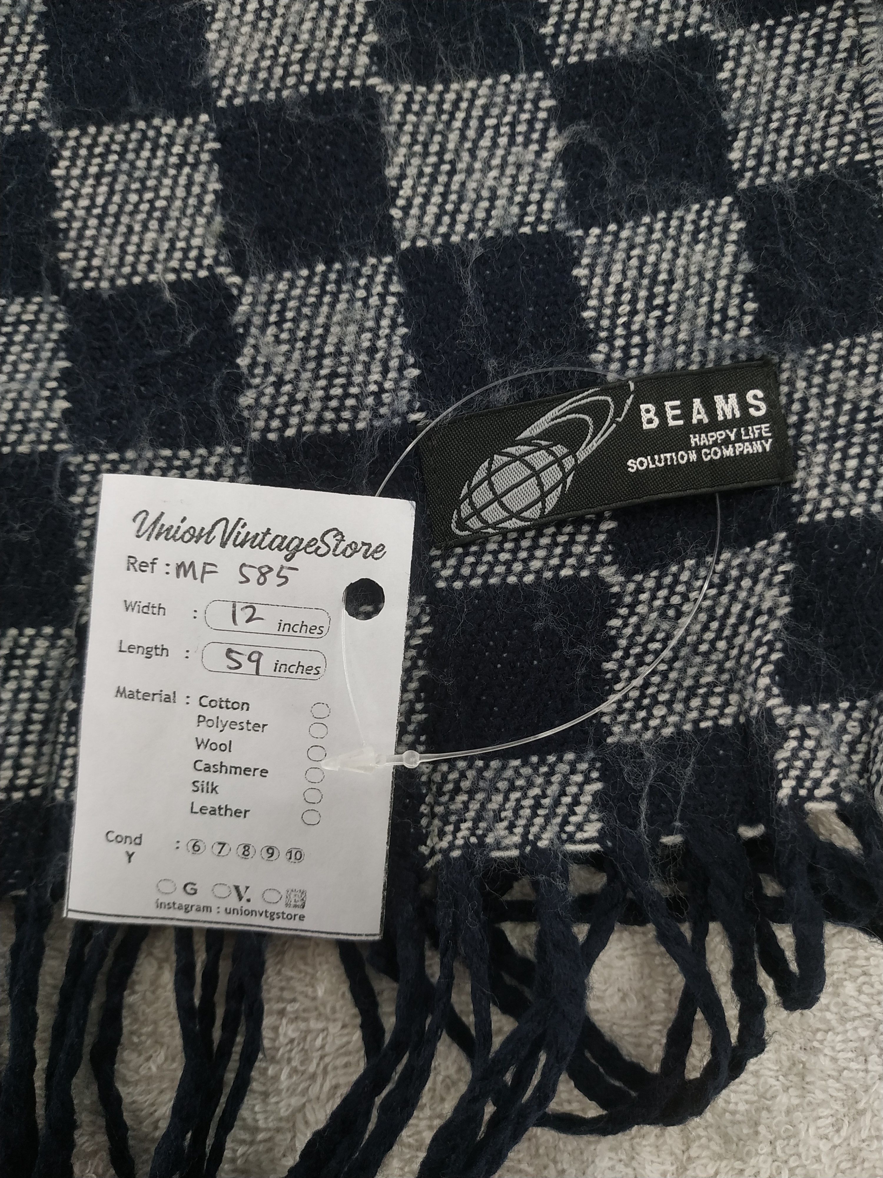 Beams Japan Vintage Beams Scarf/Muffler/Neckwear MF585 Size ONE SIZE - 4 Thumbnail