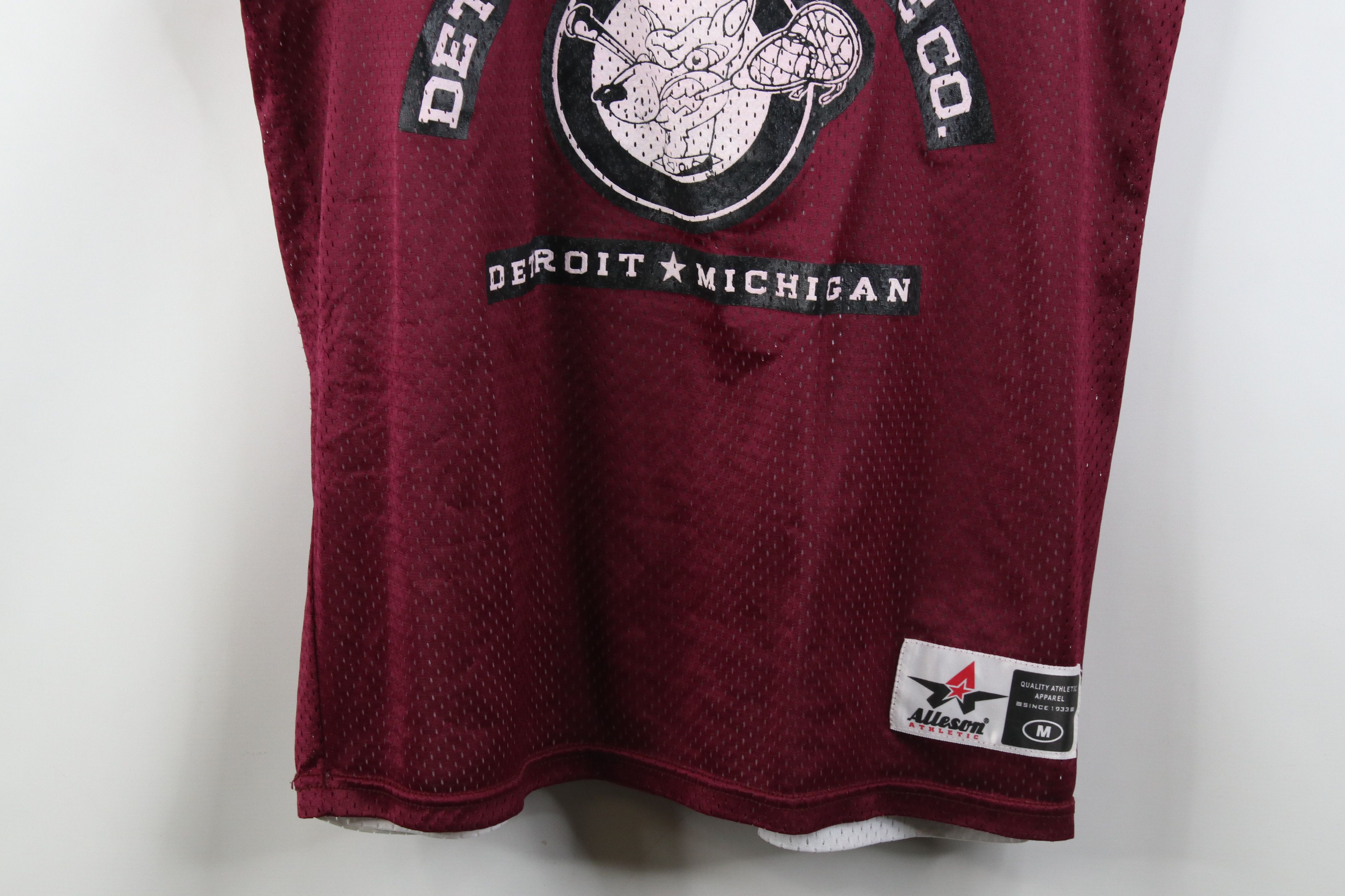 Vintage Vintage Reversible Lacrosse Co Mesh Jersey Maroon White Size US M / EU 48-50 / 2 - 3 Thumbnail