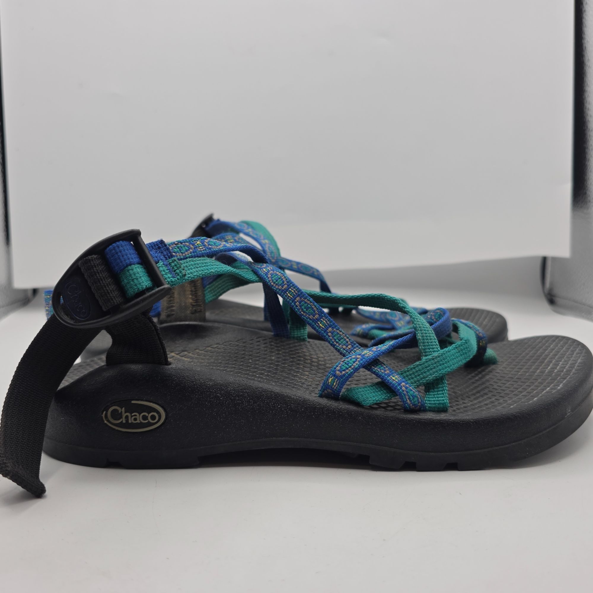 Chaco Chaco ZX2 Vibram Yampa Unaweep Womens Size 9 Black Blue Gree Size US 9 / IT 39 - 12 Thumbnail