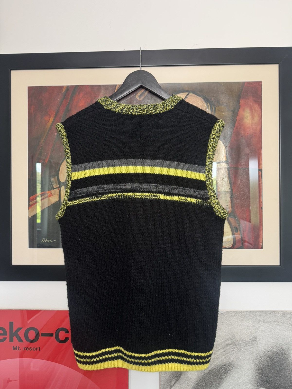 Raf Simons Raf Simons X Fred Perry knitted vest rare designer black Size US M / EU 48-50 / 2 - 2 Thumbnail