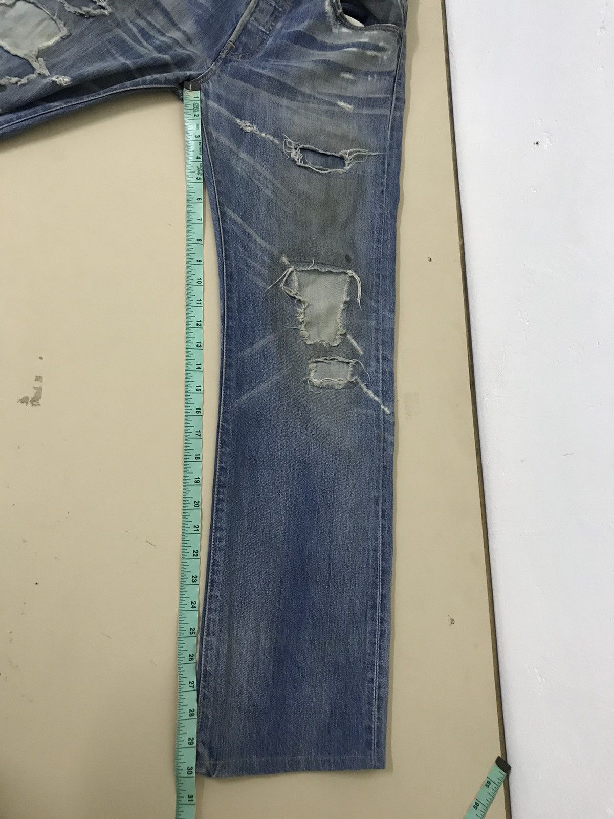 Levi's × Levi's Vintage Clothing × Vintage Vintage Levis 501 Distressed Patched Denim Pants Size US 32 / EU 48 - 18 Thumbnail