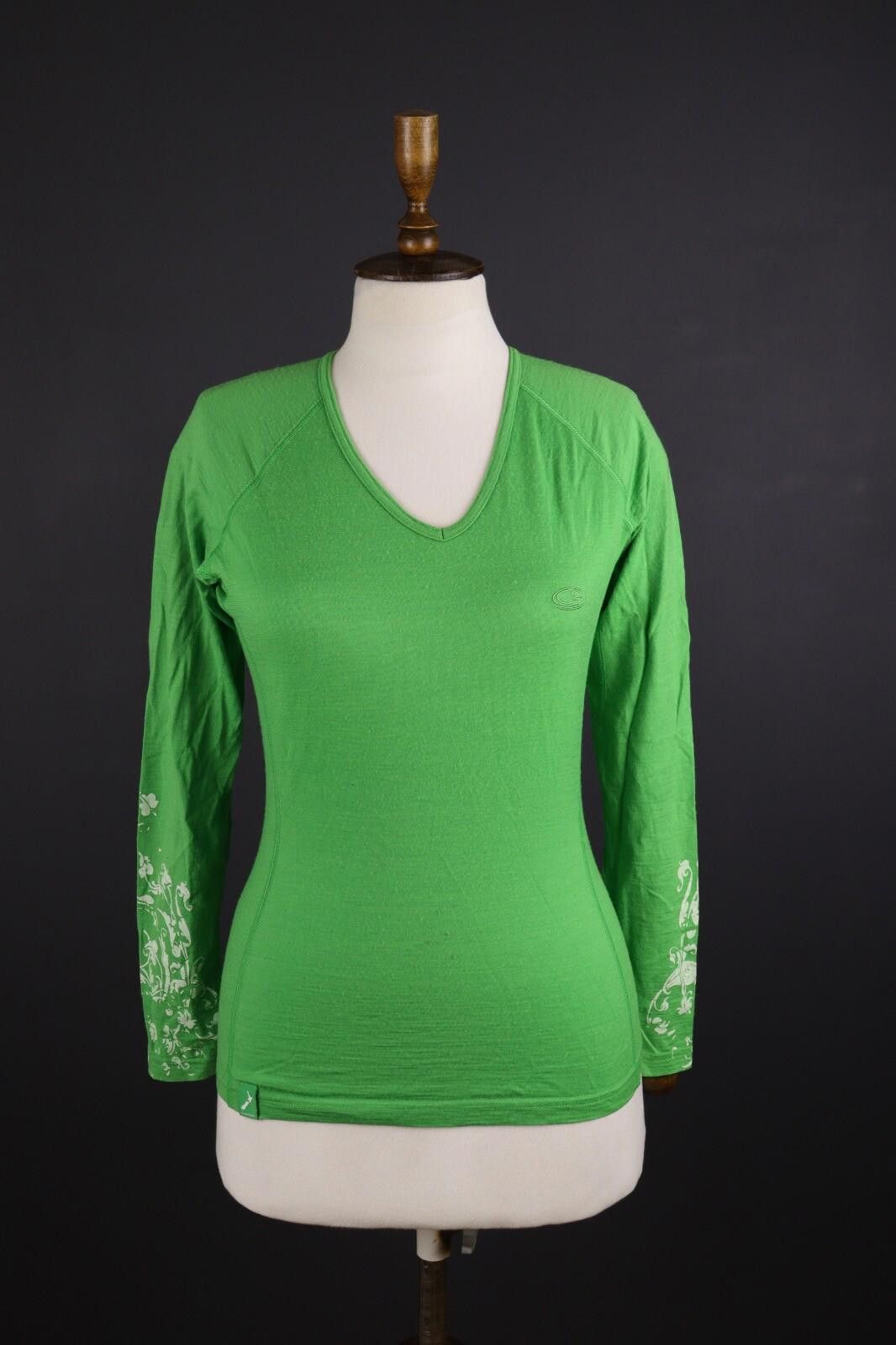 Icebreaker Icebreaker Bodyfit+ 200 Green Merino Wool Base Layer Size M Size M / US 6-8 / IT 42-44 - 1 Thumbnail