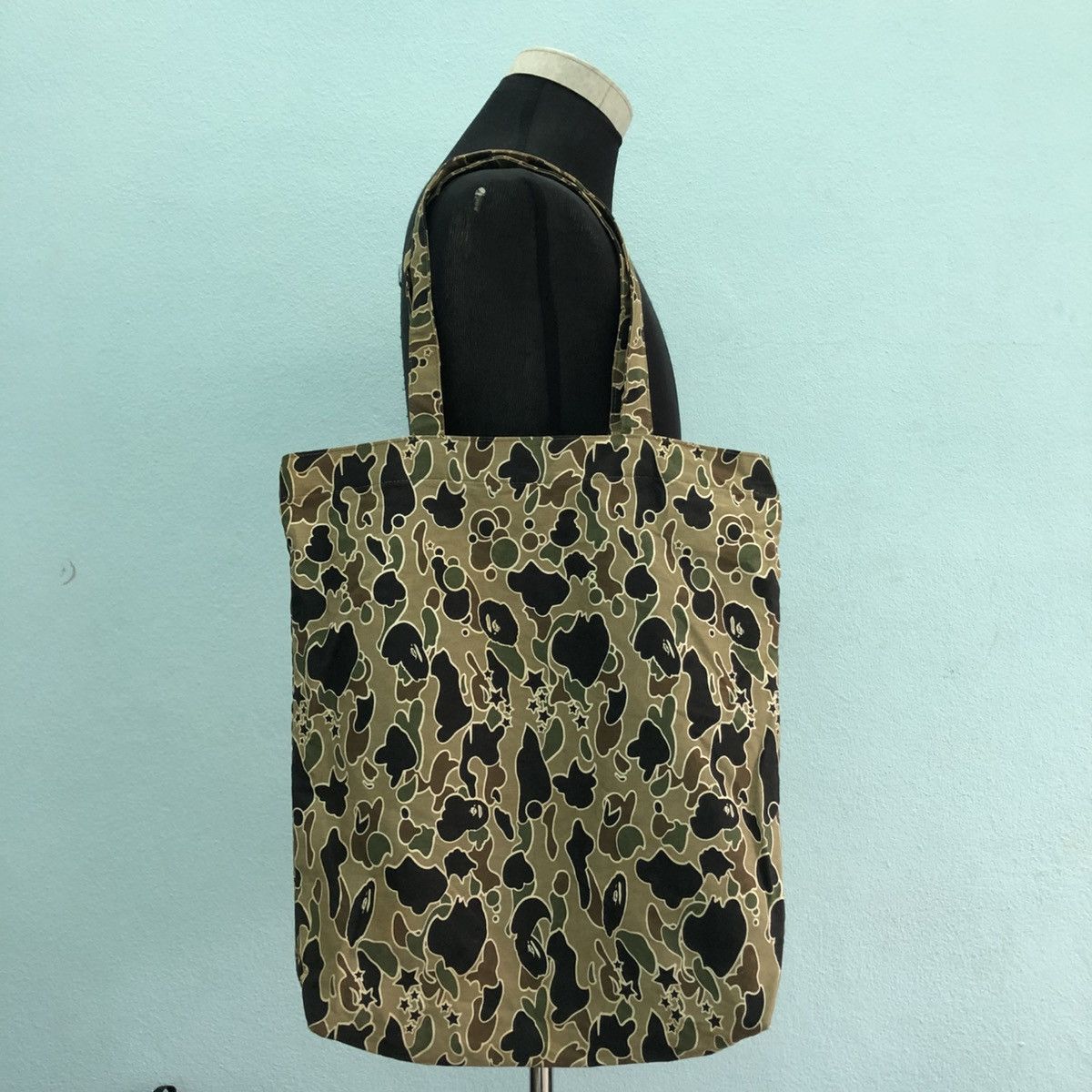 Bape A BATHING APE CAMO CANVAS TOTE BAG Size ONE SIZE - 11 Thumbnail