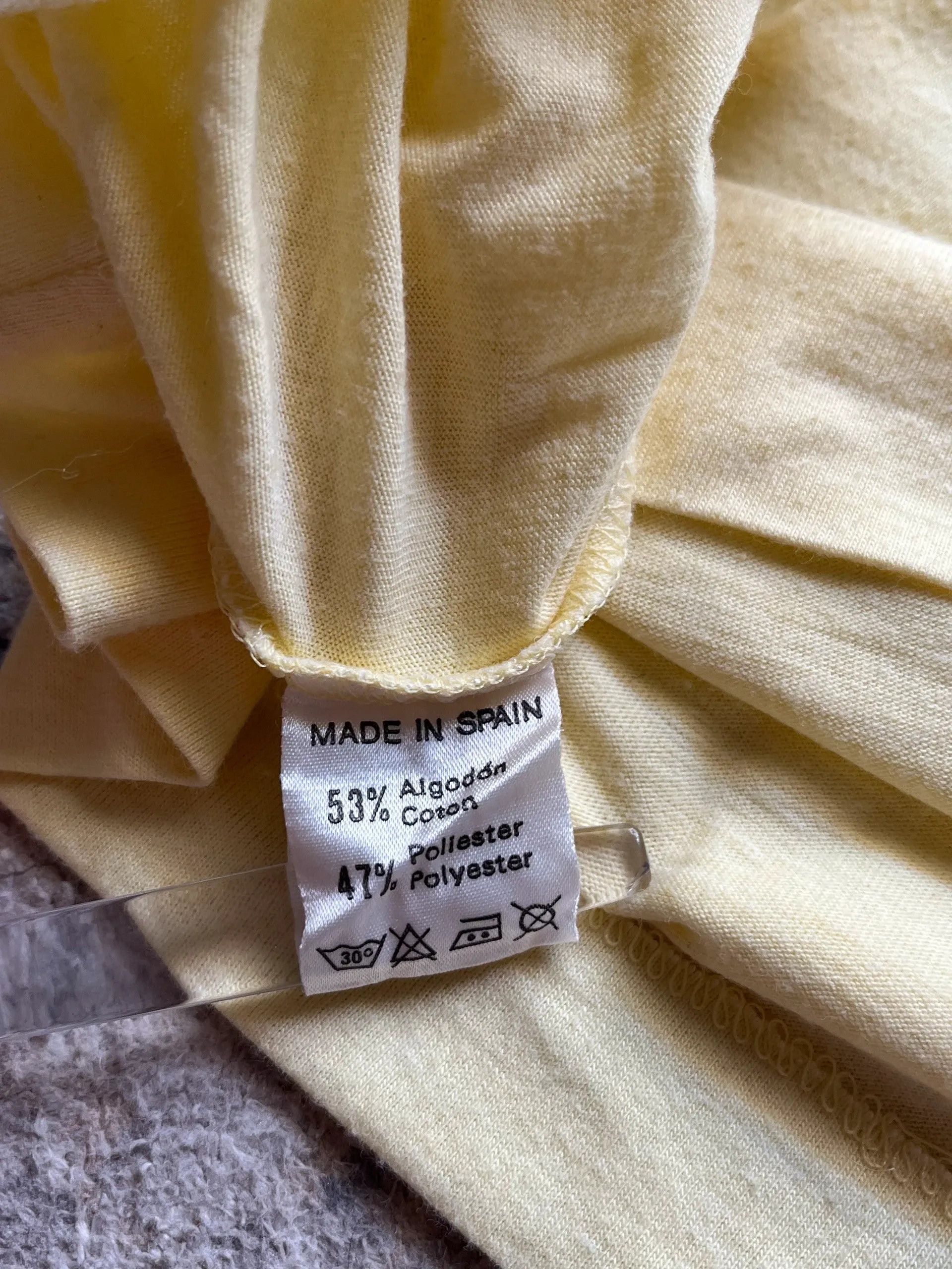 Lacoste Lacoste Polo Shirts Vintage 90's Sz 7 / XL Yellow Size US XL / EU 56 / 4 - 7 Thumbnail