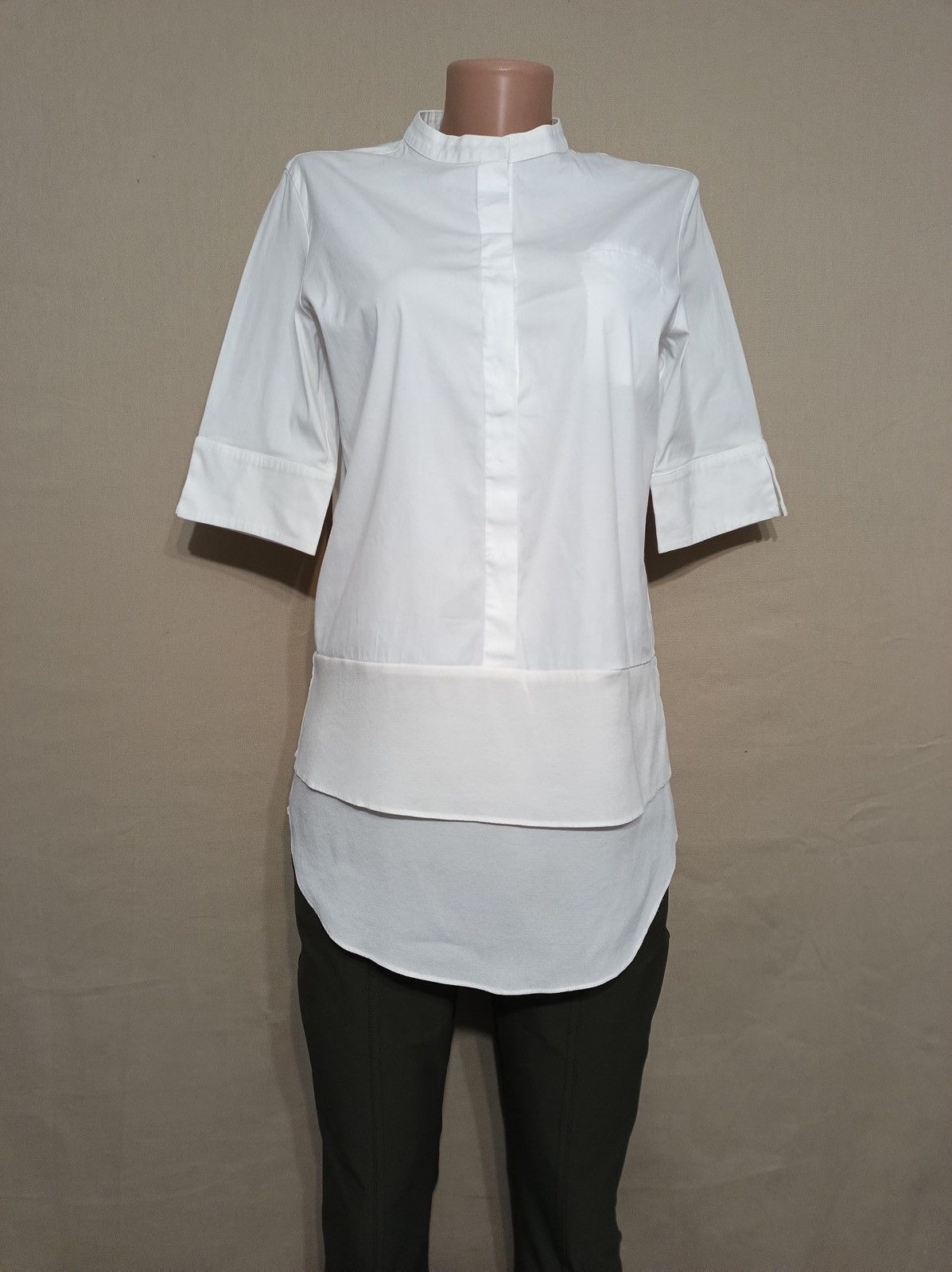 Fabiana Filippi Fabiana Filippi Cotton Silk Blouse Shirt Women’s Size M Size S / US 4 / IT 40 - 2 Thumbnail