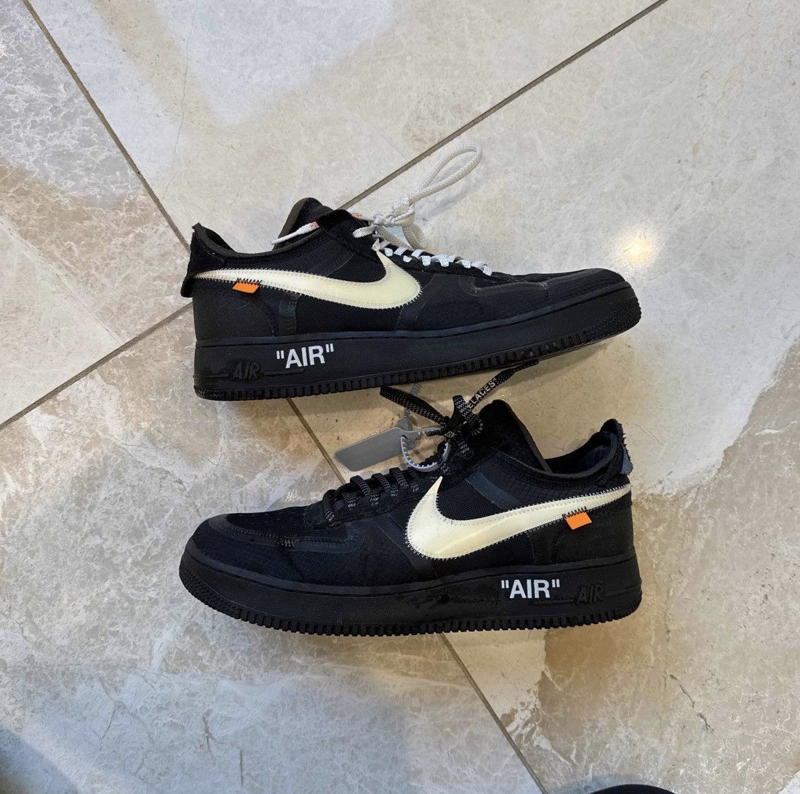 Nike × Off-White Off White x Nike Air Force 1 Low 'Black' Size US 12 / EU 45 - 1 Thumbnail
