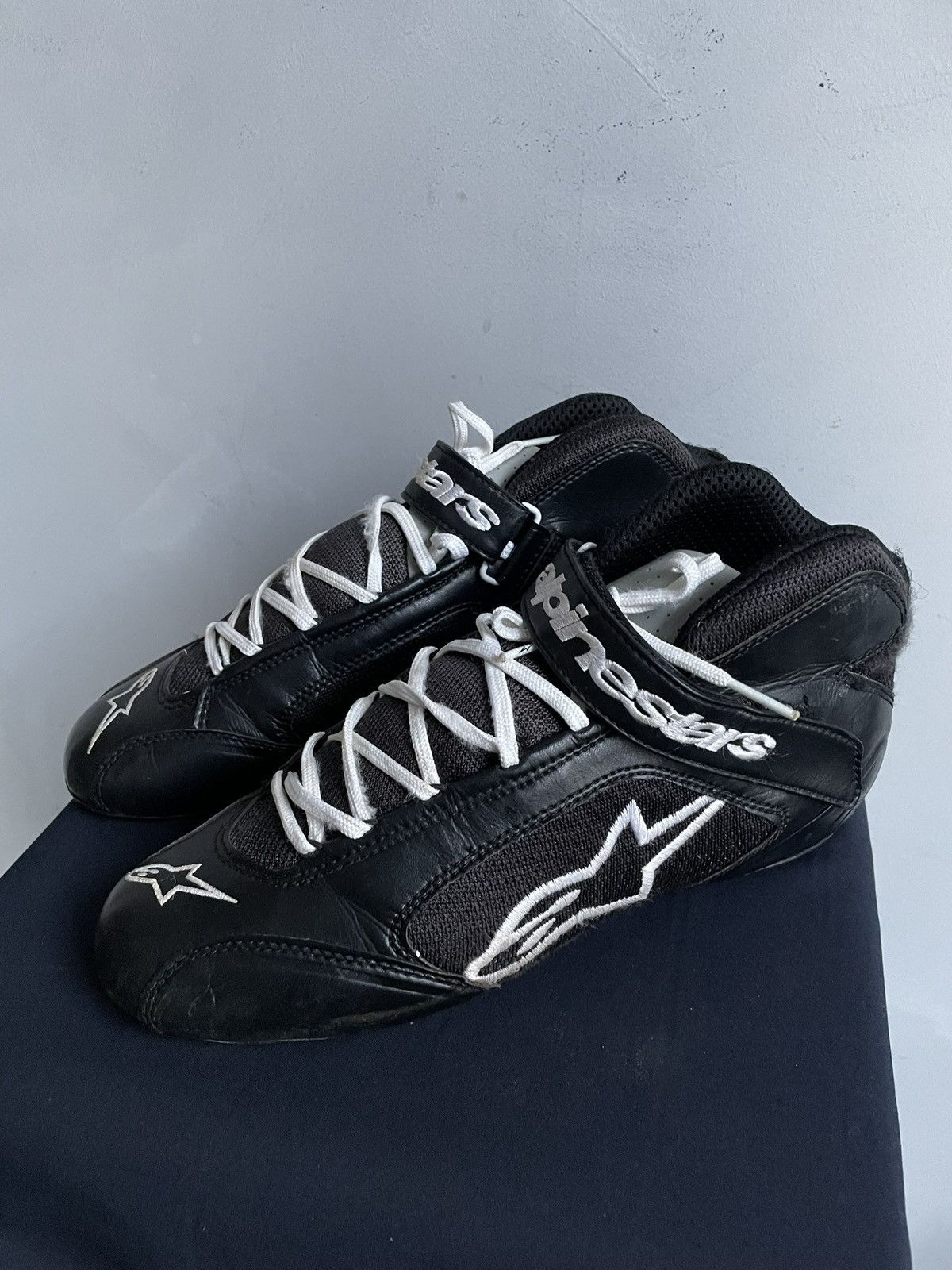 Hedi Slimane Alpinestars Black moto racing Sneakers balenciaga style y2k Size US 8 / EU 41 - 8 Thumbnail