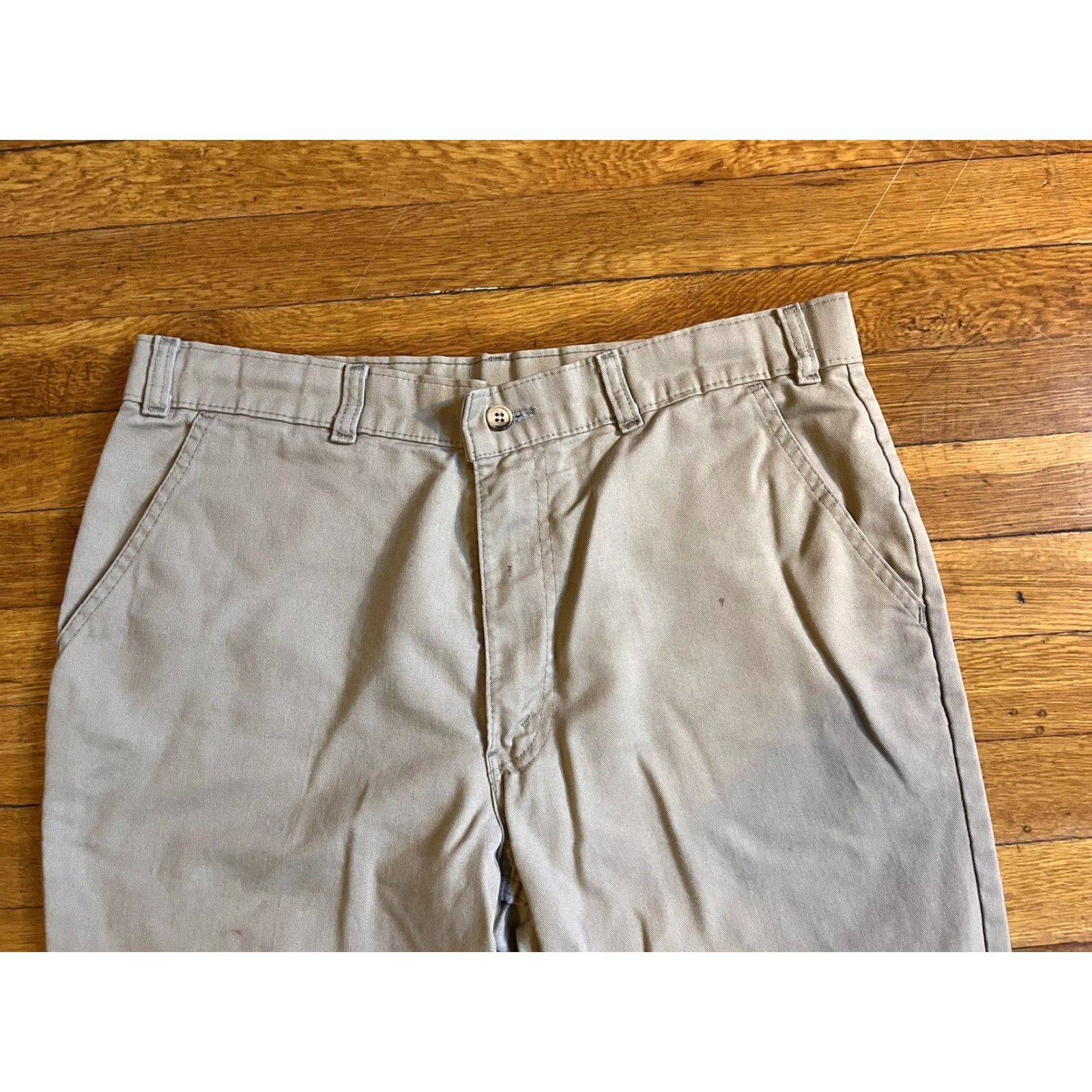 Levi's VINTAGE Levi’s Khaki Pants Men’s 33x25 Beige 70s Size US 33 - 7 Thumbnail