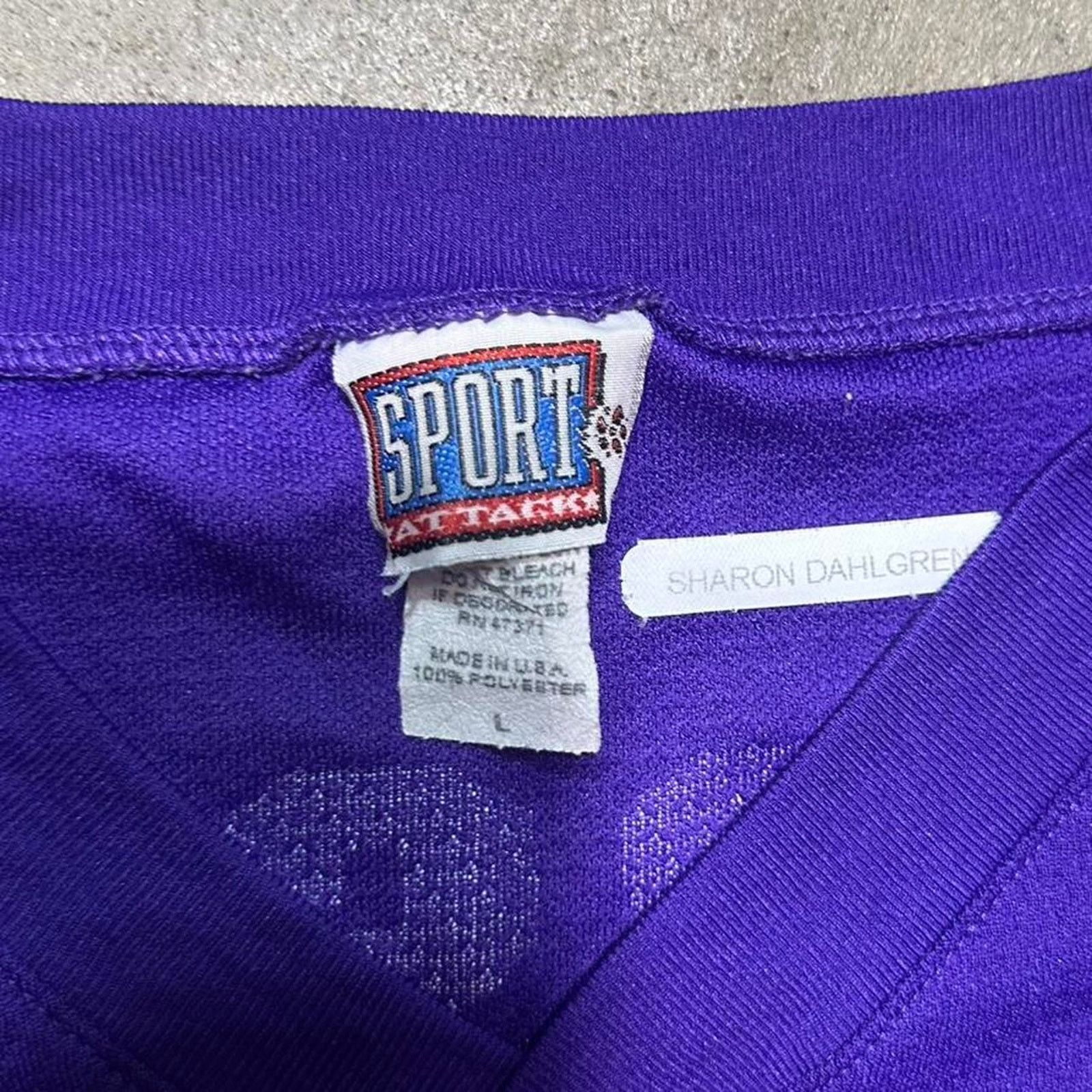 Hanes Vintage 90s Minnesota Vikings Randy Moss Jersey Purple Shirt Size US L / EU 52-54 / 3 - 4 Thumbnail
