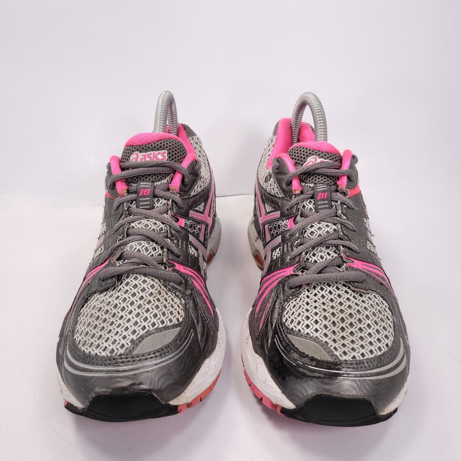Asics Asics Gel-Kayano 18 Shoe Womens Size 8 T250N Gray Pink Size US 8 / IT 38 - 2 Thumbnail