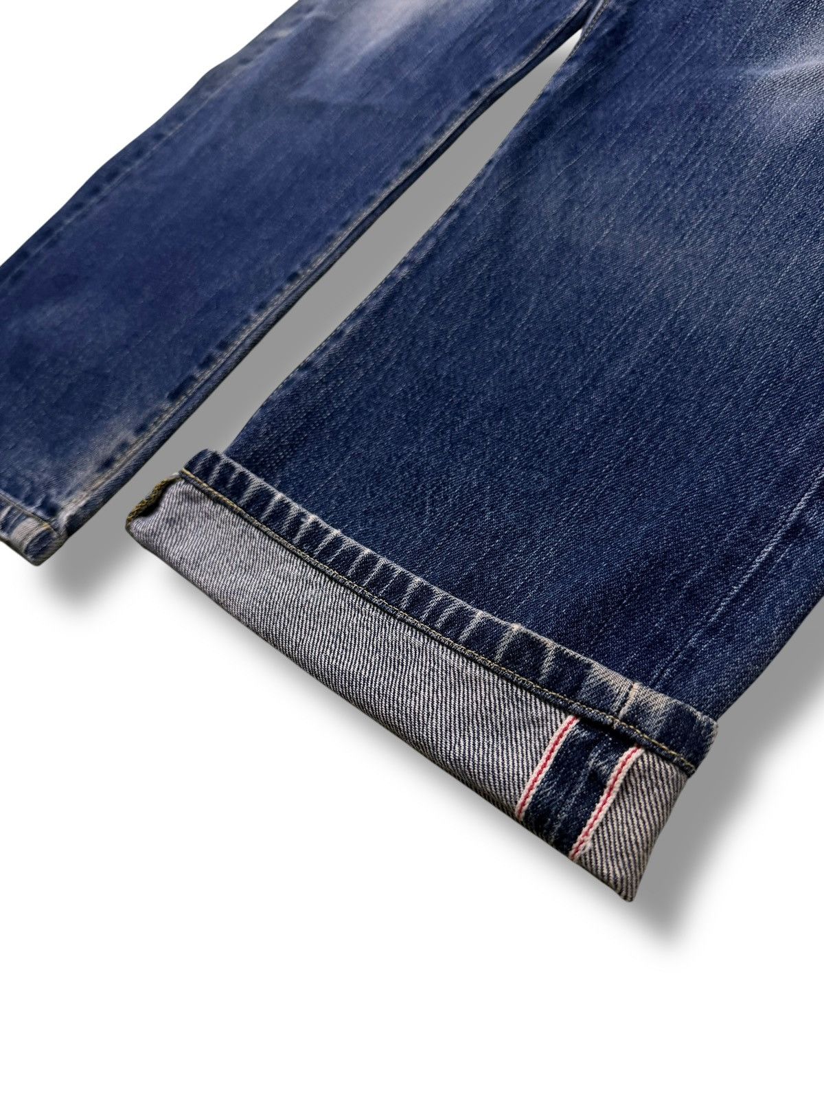 Uniqlo Vintage Uniqlo UJ S002 Selvedge Denim Jeans Red Line | W38 Size US 38 / EU 54 - 7 Thumbnail