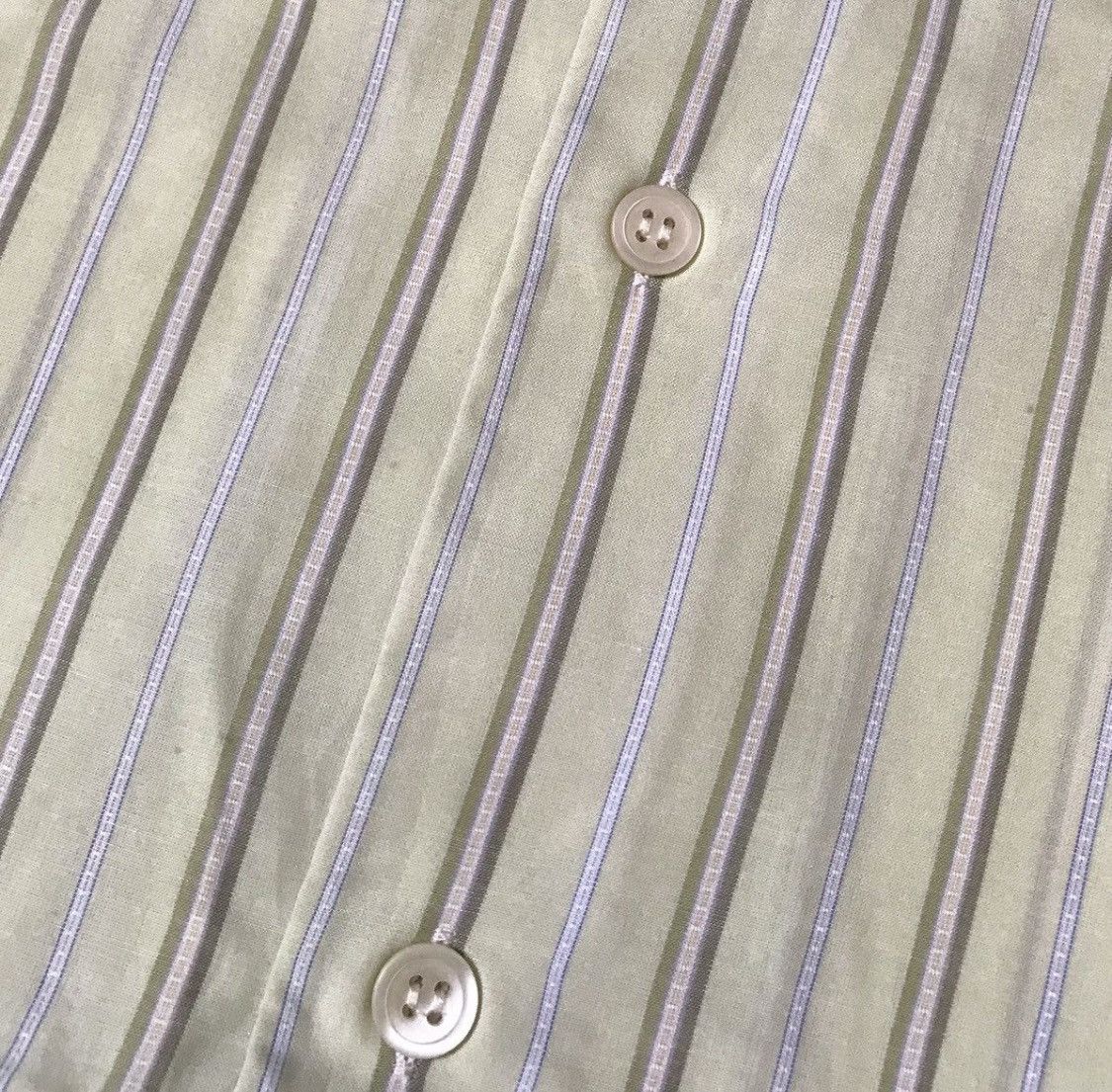 Issey Miyake Vintage issey miyake design studio striped big collar shirt Size US M / EU 48-50 / 2 - 3 Thumbnail