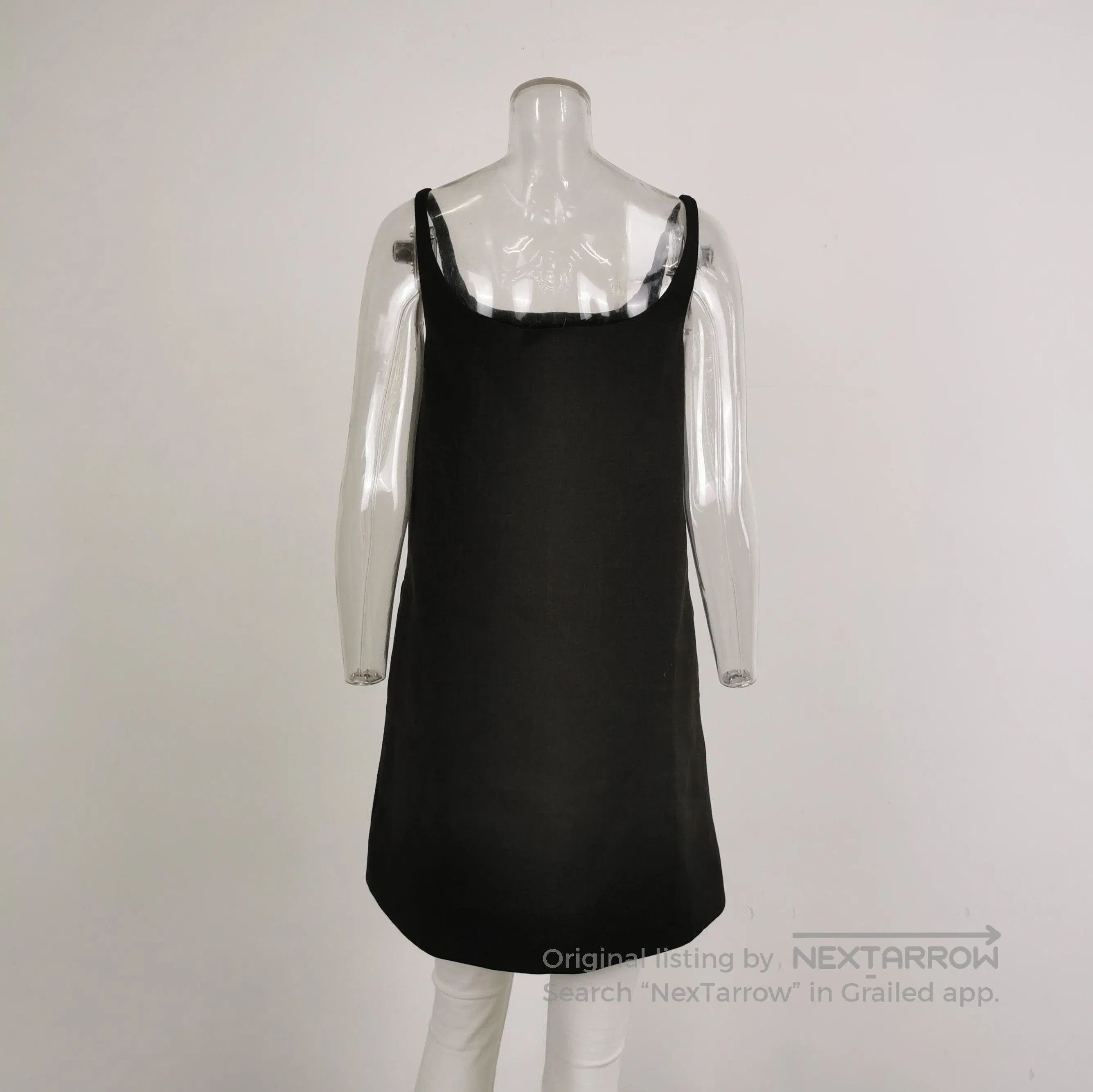 Prada Prada Wool Slip Dress in Black . Size XS / US 0-2 / IT 36-38 - 2 Thumbnail