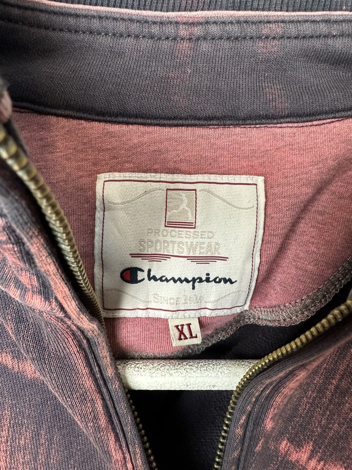 Champion Champion Custom Acid Wash Tie Dye Half Zip Sweatshirt SizeXL Size US XL / EU 56 / 4 - 4 Thumbnail