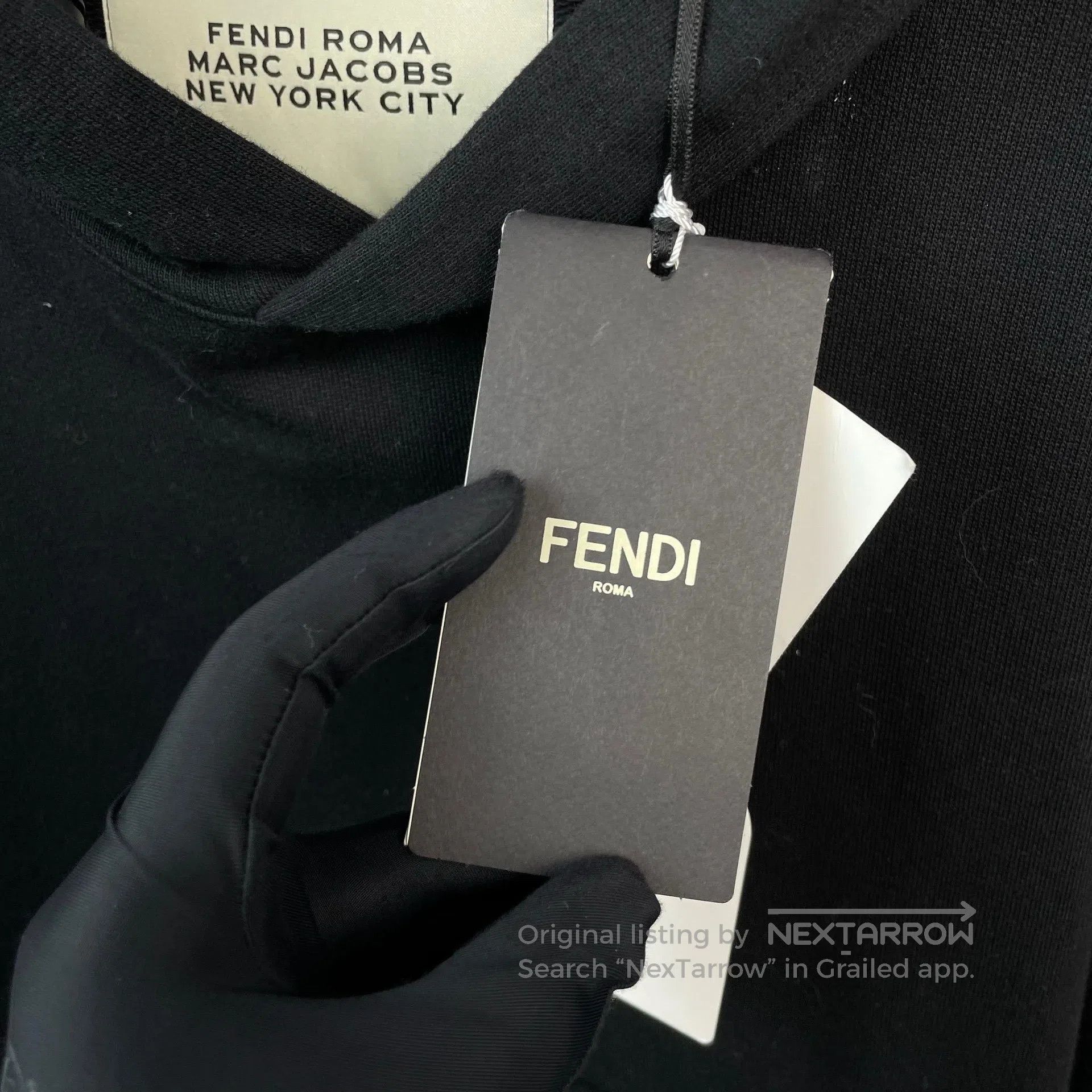 Fendi FENDI Pocket Printed Hooded Sweatshirt| Size US M / EU 48-50 / 2 - 3 Thumbnail