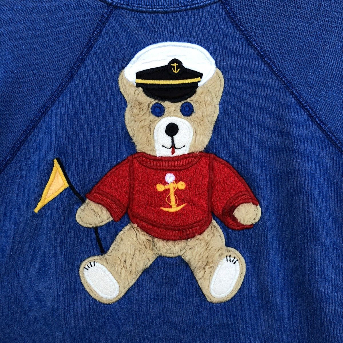 Vintage Vintage Captain Bear Pullover Sweatshirt Size M / US 6-8 / IT 42-44 - 5 Thumbnail