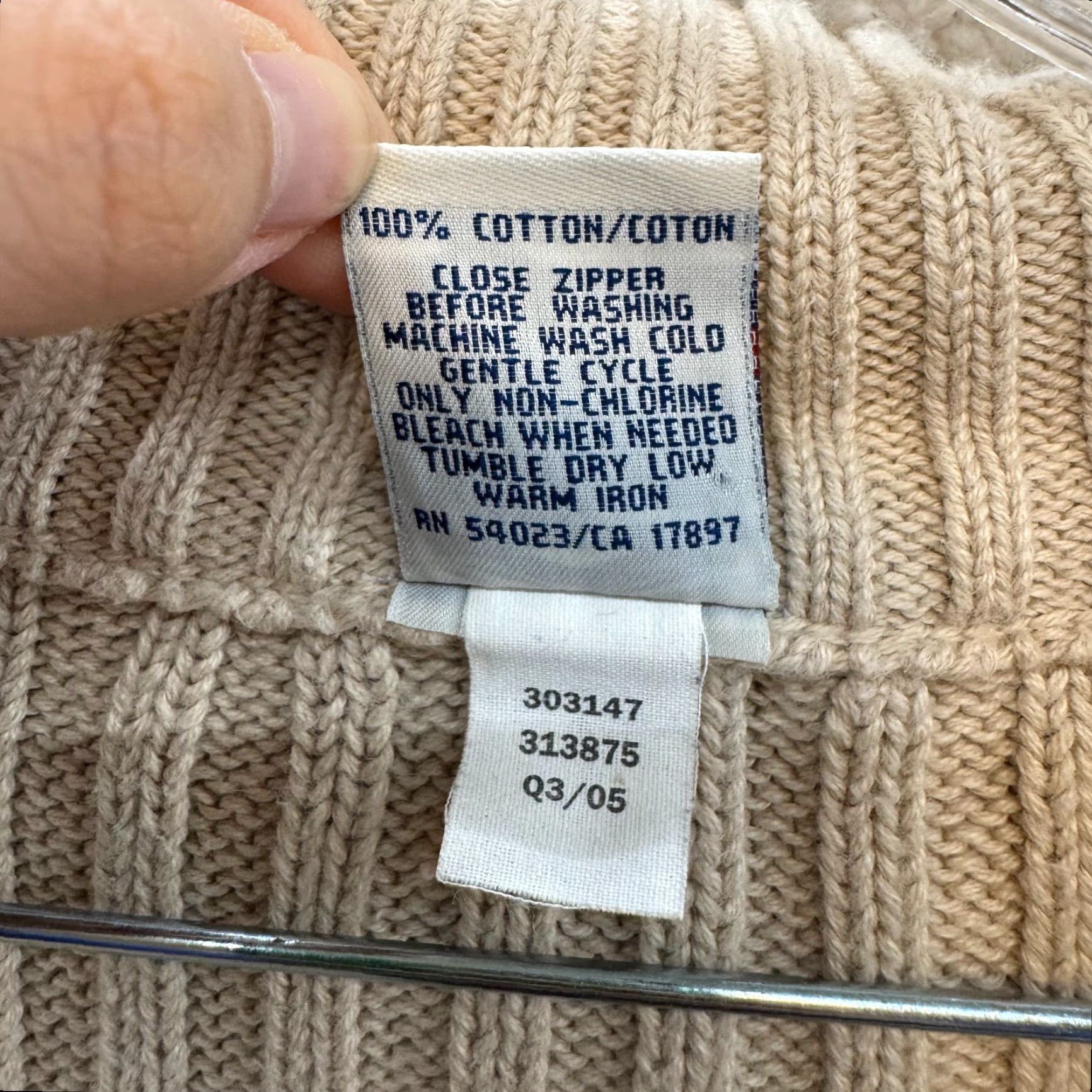 Old Navy VINTAGE Old Navy 1/4 Zip Sweater Mens 2XL Beige Khaki Stripe Rib Knit Shirt Size US XXL / EU 58 / 5 - 6 Thumbnail