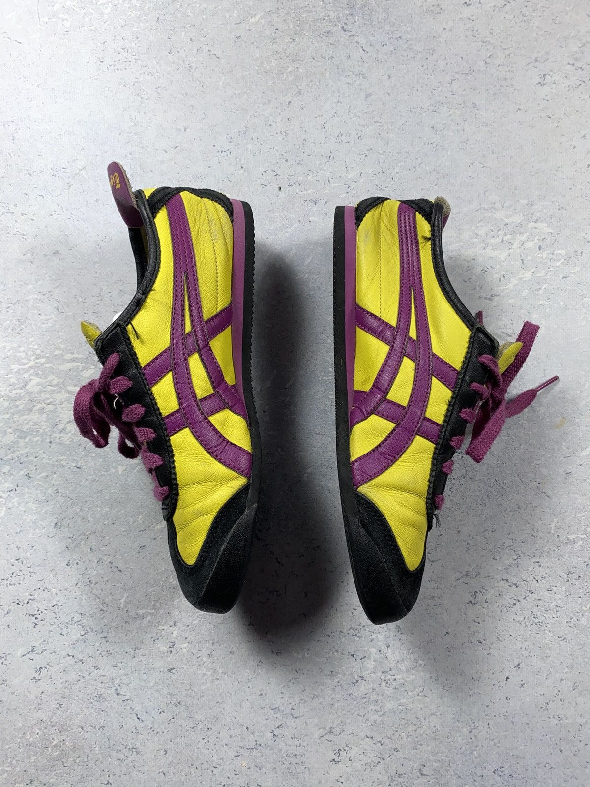 Asics Vintage Asics Onitsuka Yellow Leather Shoes Size US6 Size US 6 / EU 39 - 4 Thumbnail