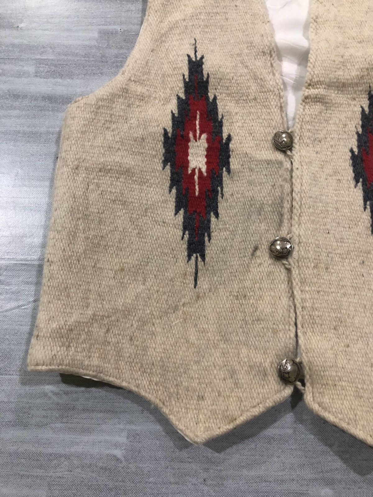 Native Vintage Chimayo Wool Novajo Vest Native Design Size US S / EU 44-46 / 1 - 4 Thumbnail