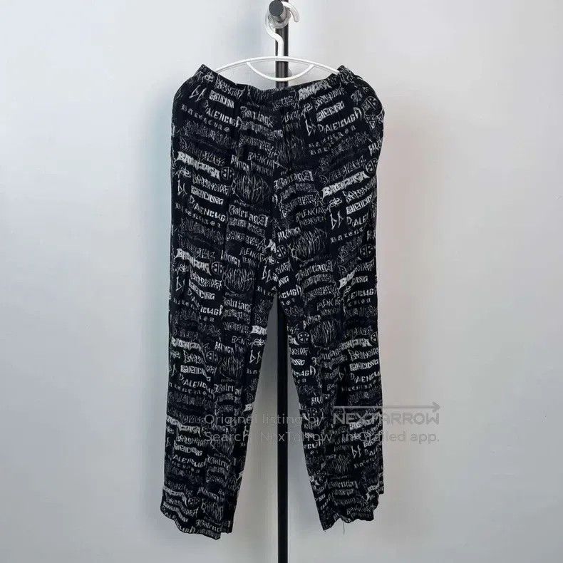Balenciaga Balenciaga Fibrolan Fiber Full Print Long Pants Size US 28 / EU 44 - 2 Thumbnail