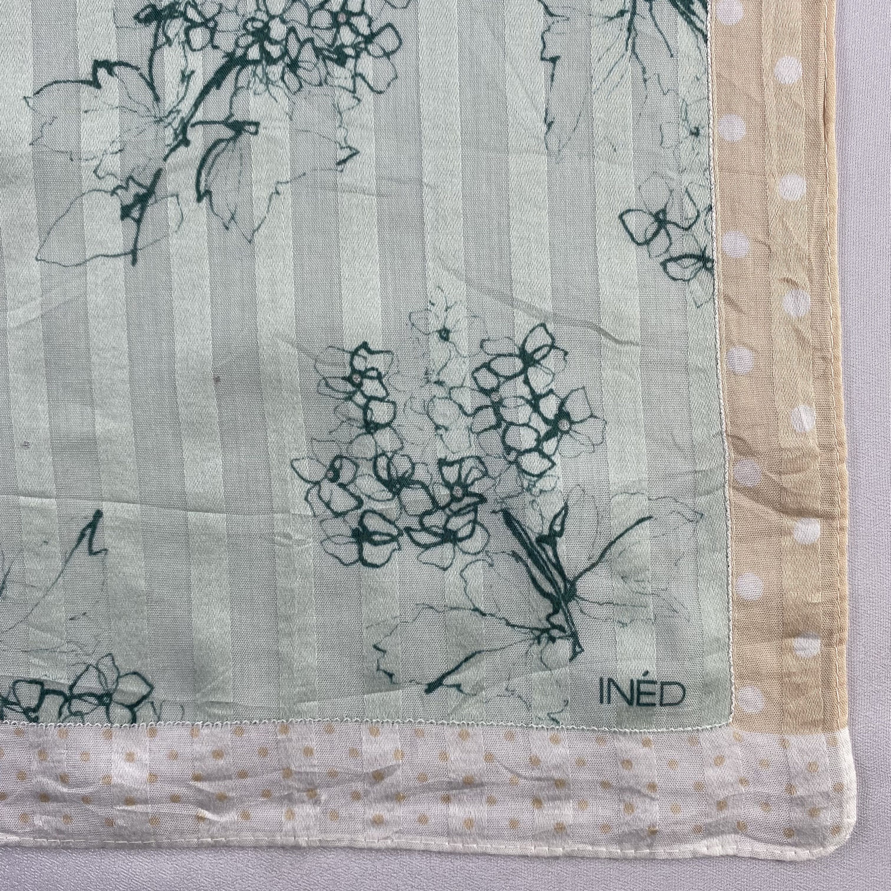 Vintage Ined Bandana/ Handkerchief / Neckerchief-P1670 Size ONE SIZE - 3 Thumbnail